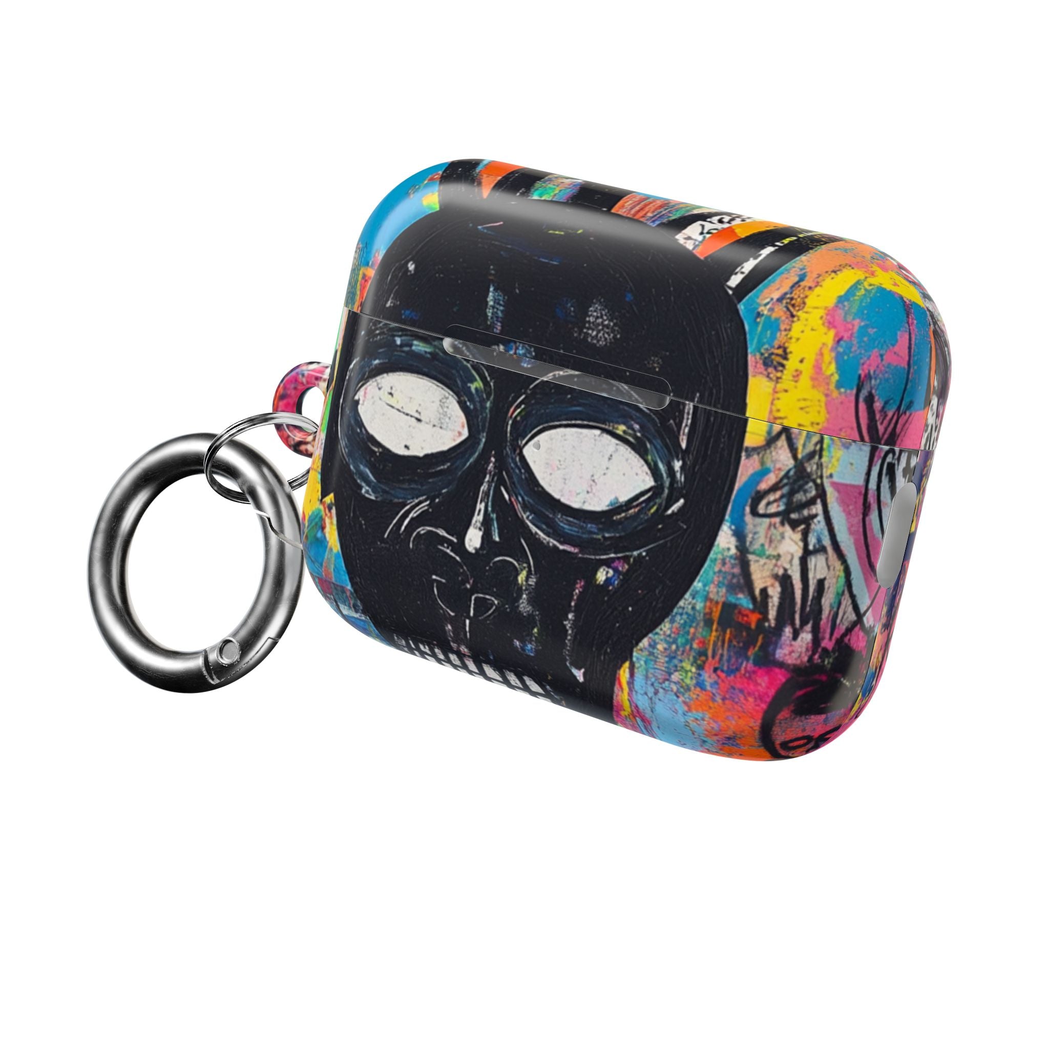 Neon Skull Burst - AirPods Case