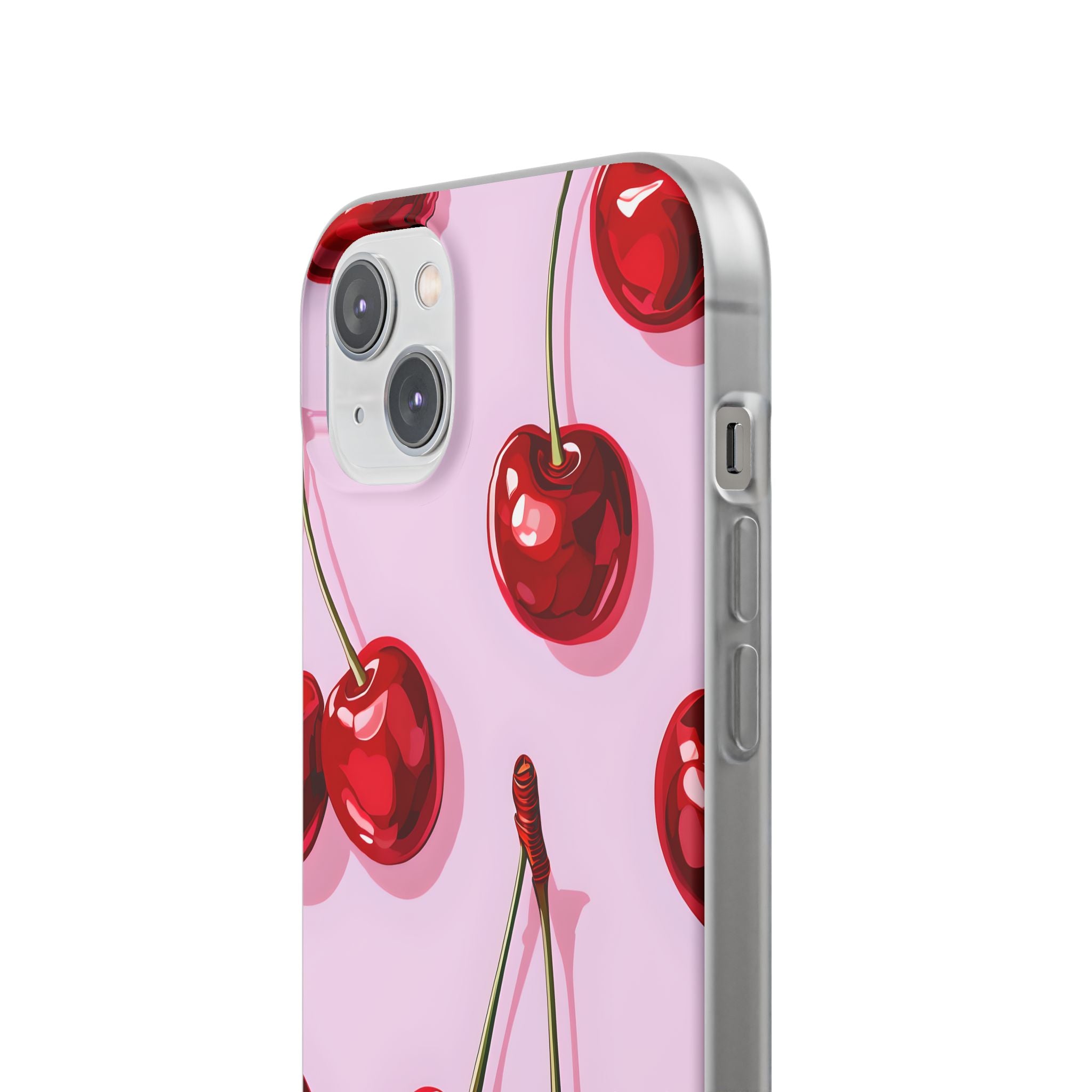 Glossy Cherry Burst iPhone 14 Plus Case - Soft