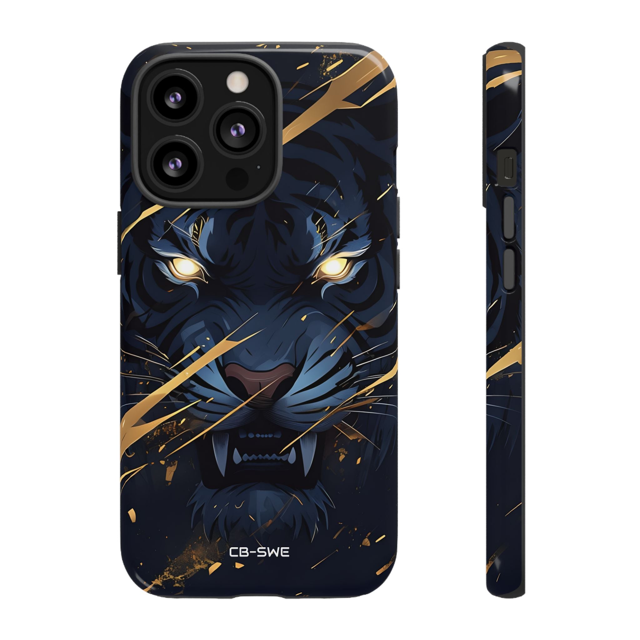 Tiger's Glowing Gaze - iPhone Case