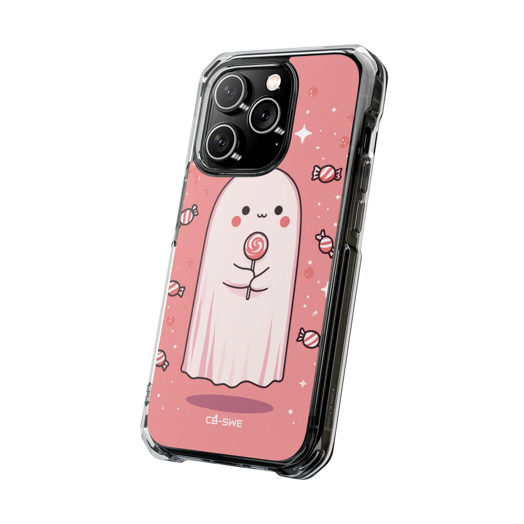 Cute Ghost Holds Candy iPhone Case - Impact