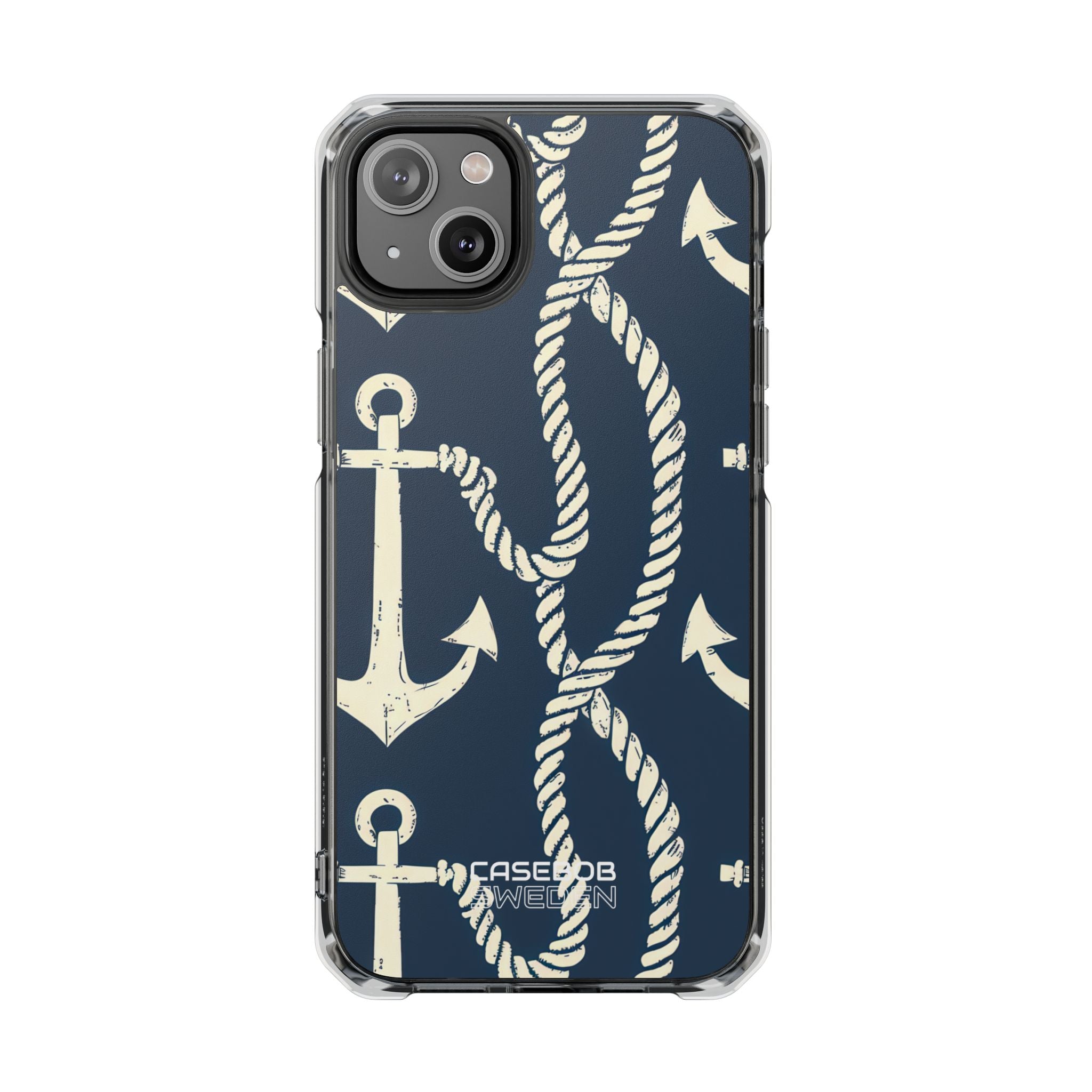 Nautical Anchors Rope iPhone 14 - Impact Clear+