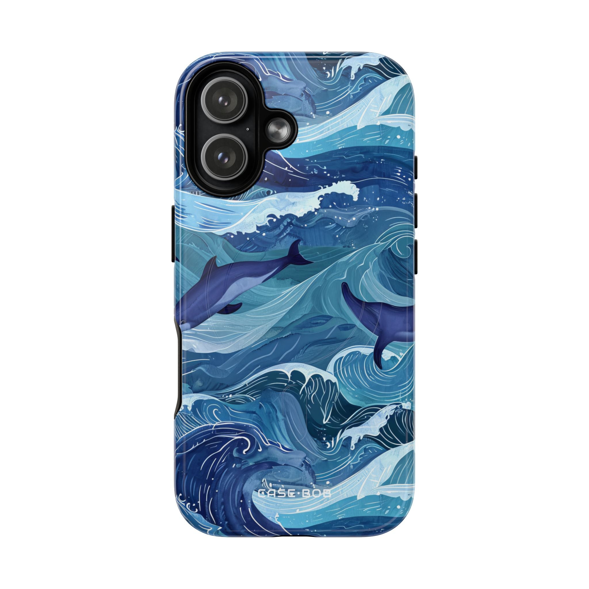 Dolphin Waves iPhone 17 Case - Tough+