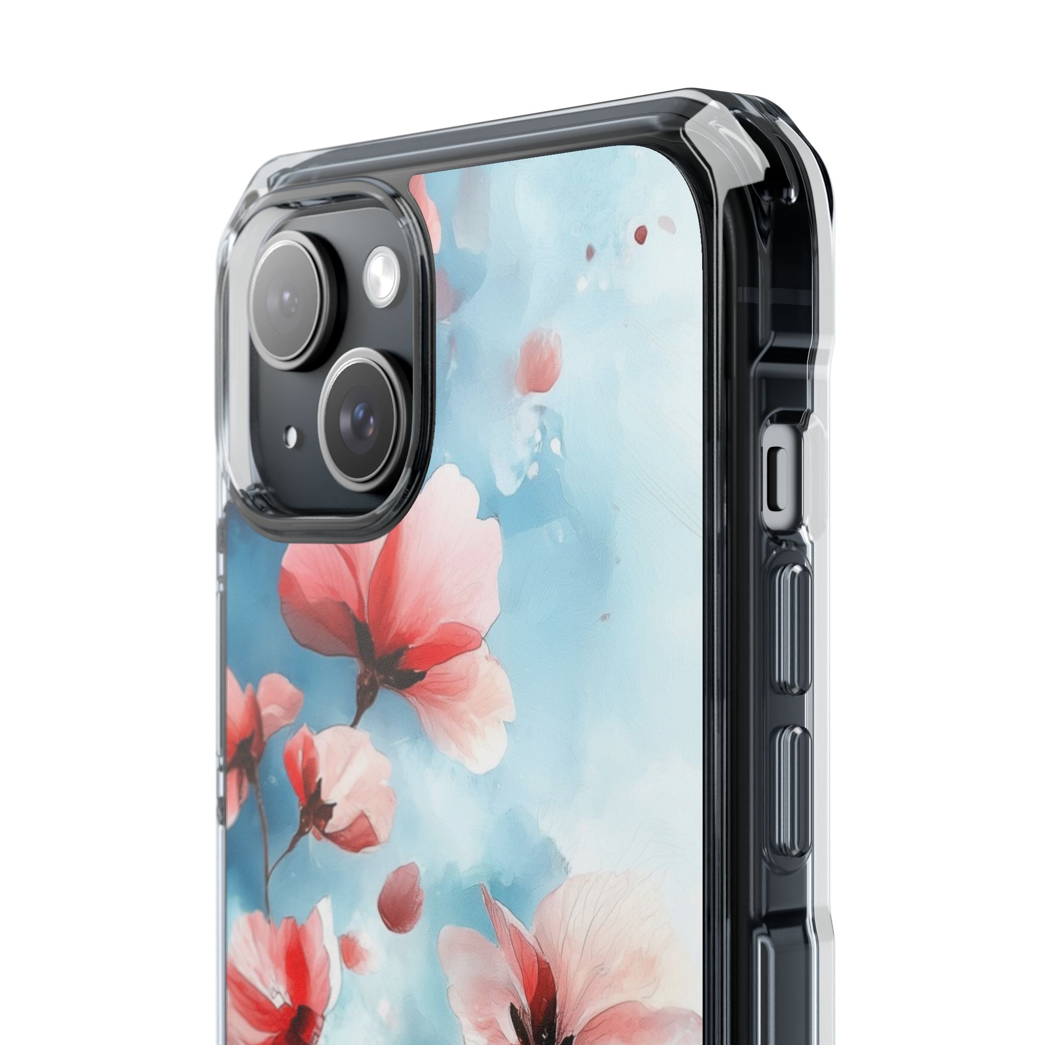 Pink Blossom Drift iPhone 15 Plus Case - Impact