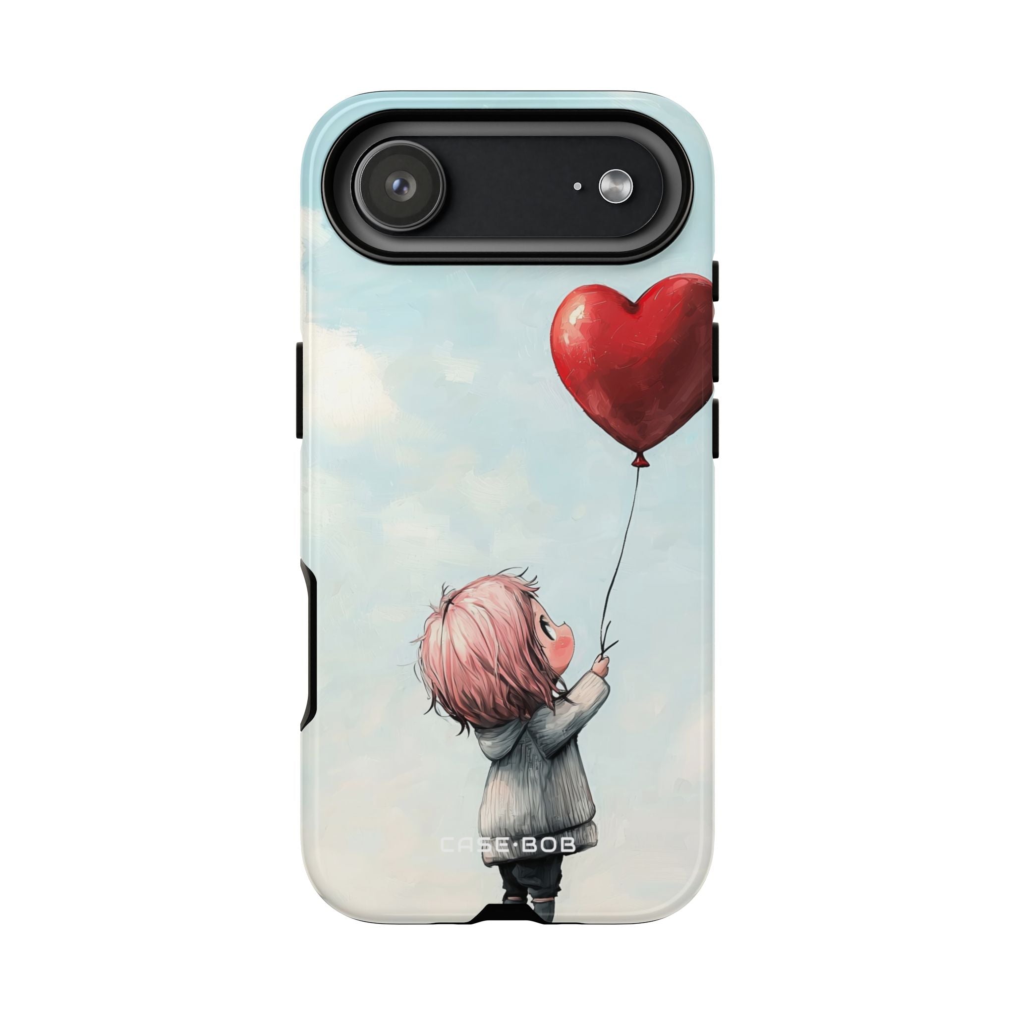 Heart Balloon Glow iPhone 17 Air Case - Tough