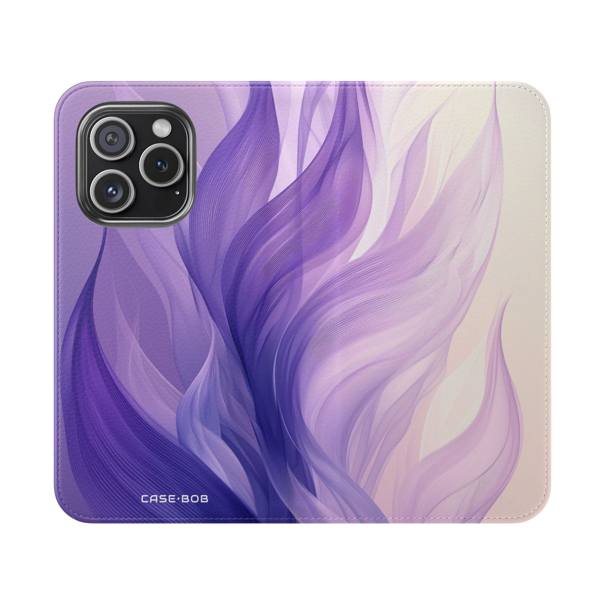 Purple Ribbons - iPhone 15 Pro Case - Wallet