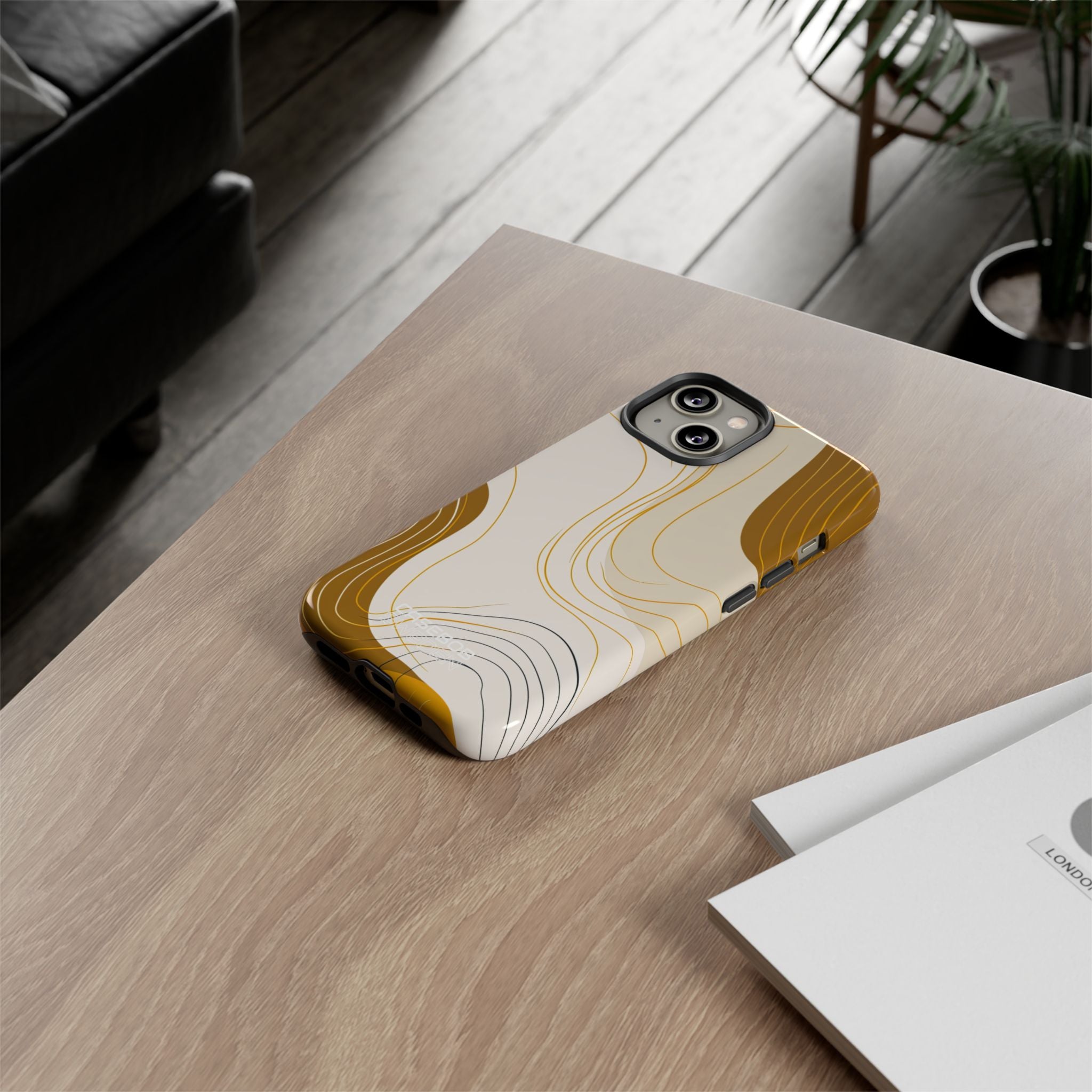 Linee Dorate Fluide iPhone 14 - Tough