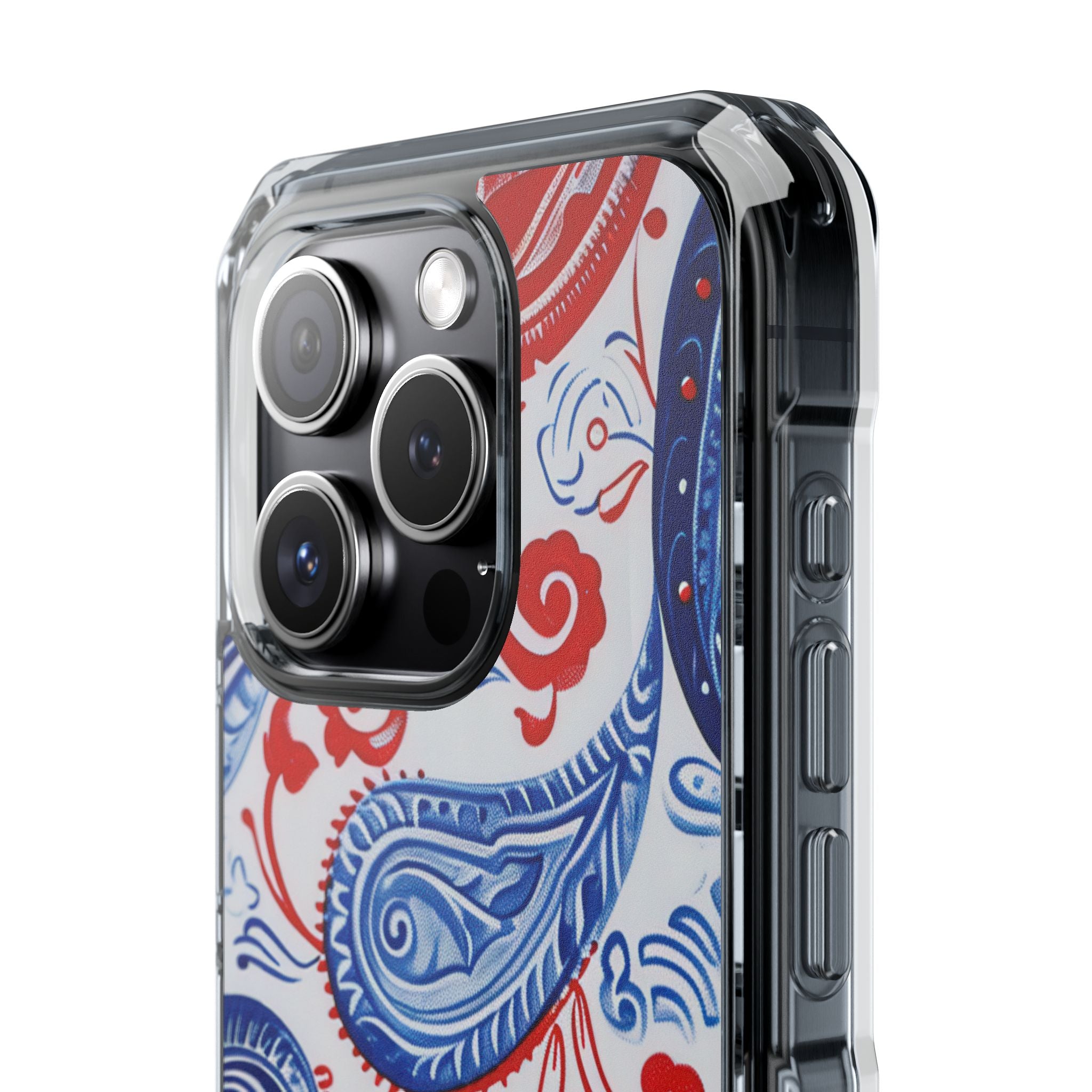 Vibrant Paisley Swirls iPhone 15 - Impact Clear+