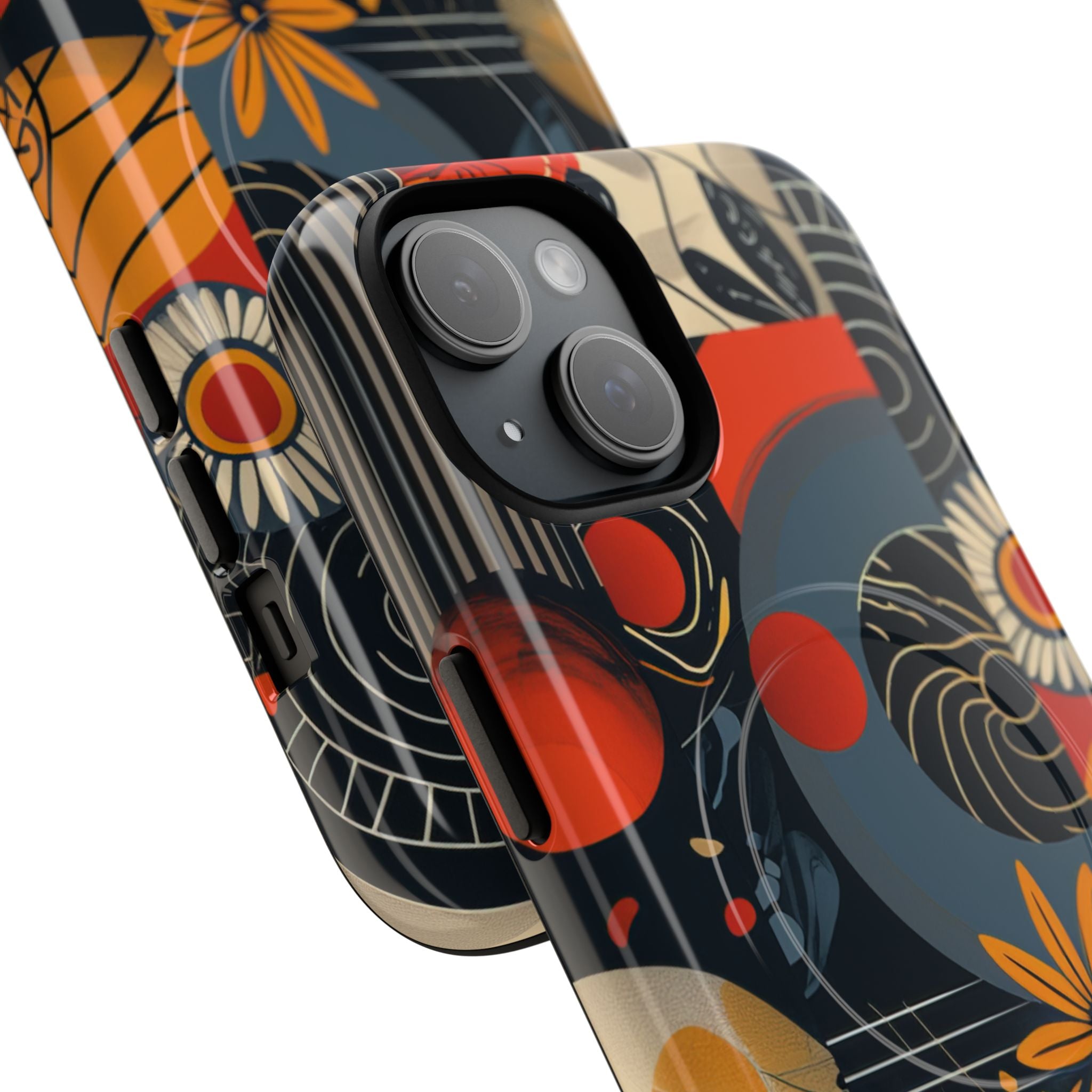 Fire Bloom Flow iPhone 15 - Tough+