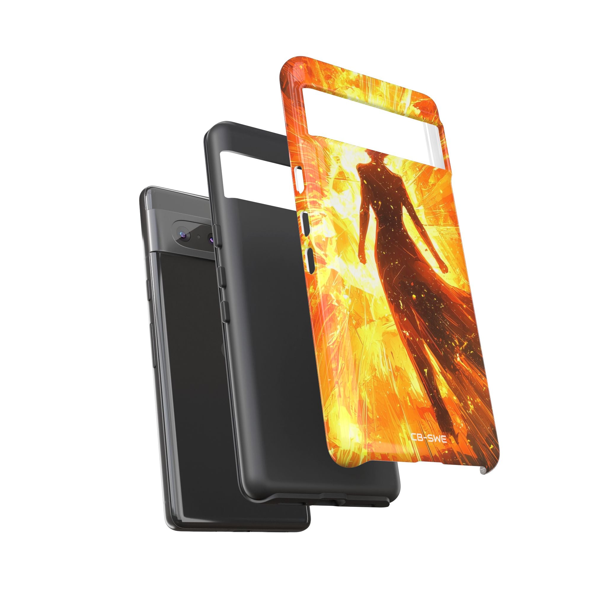 Fiery Energy Erupts - Google Pixel Case