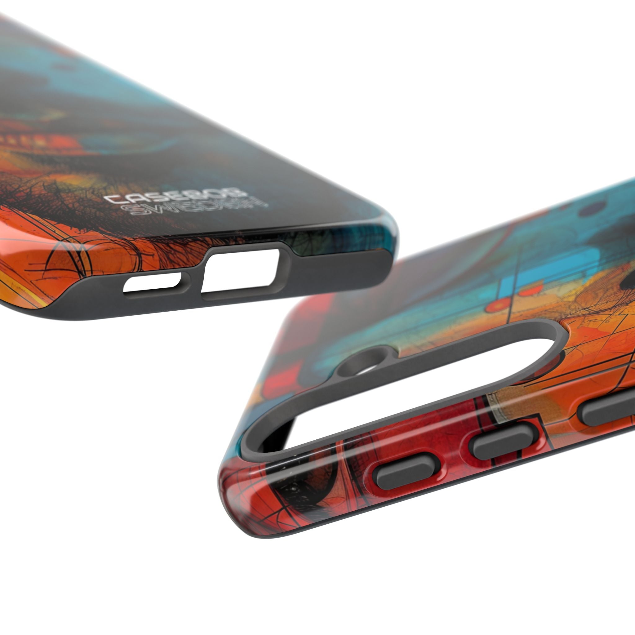 Cubistische Brillen Gezicht Samsung S25 - Tough