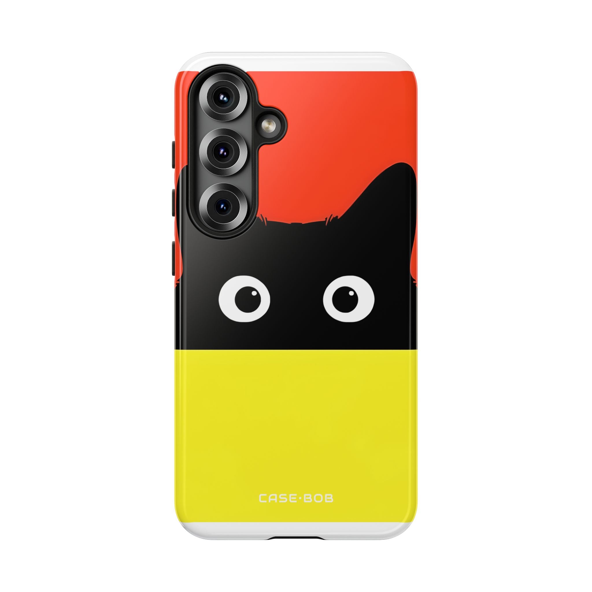 Peekaboo Cat Crimson Samsung S25 Case - Tough