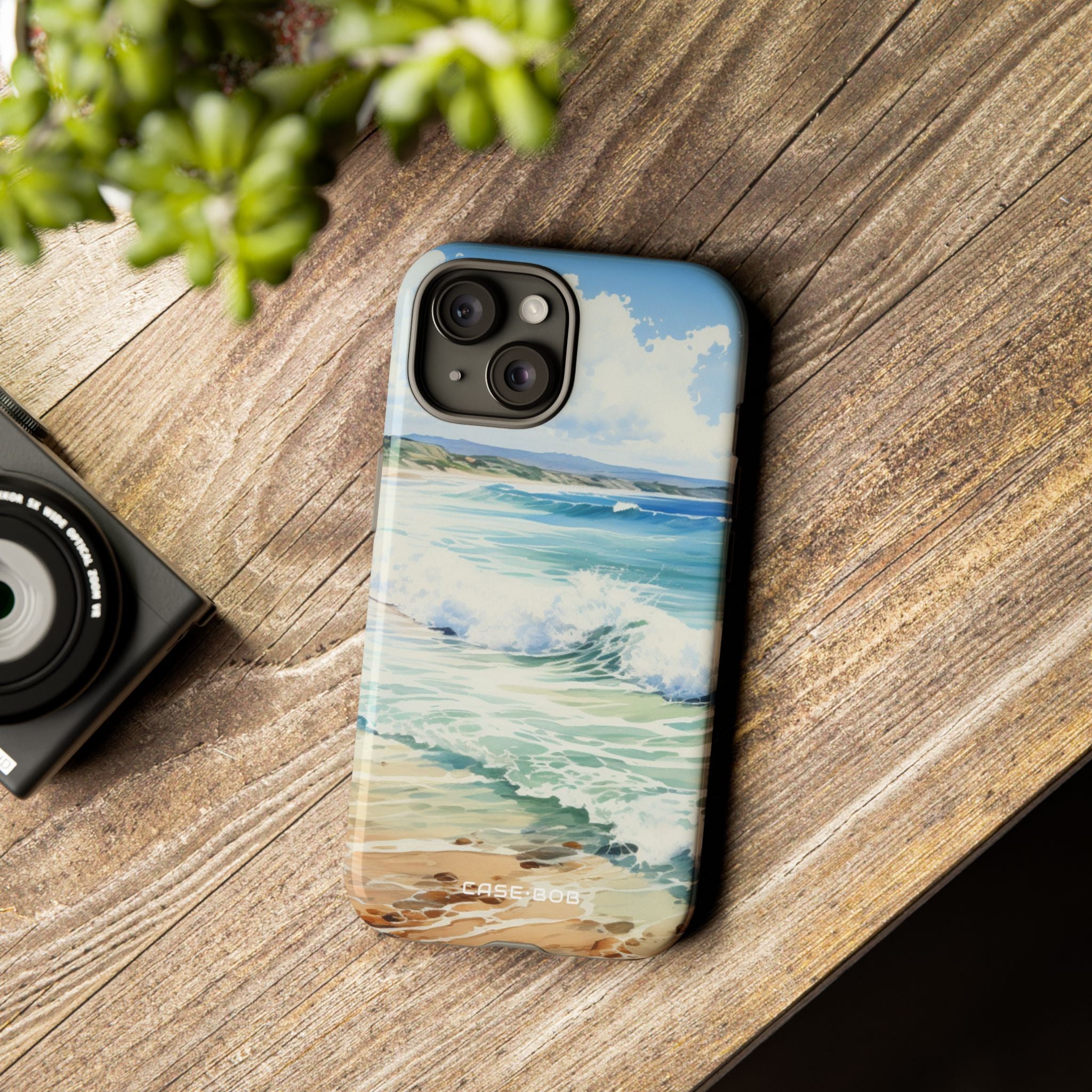 Foamy Wave Breeze iPhone 15 Case - Tough