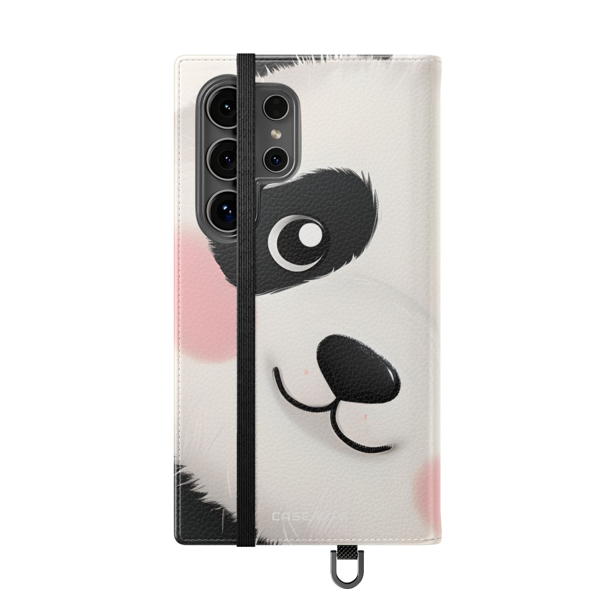 Kurkistava Panda Posliini - Samsung S24 Ultra Case - Lompakkoväline