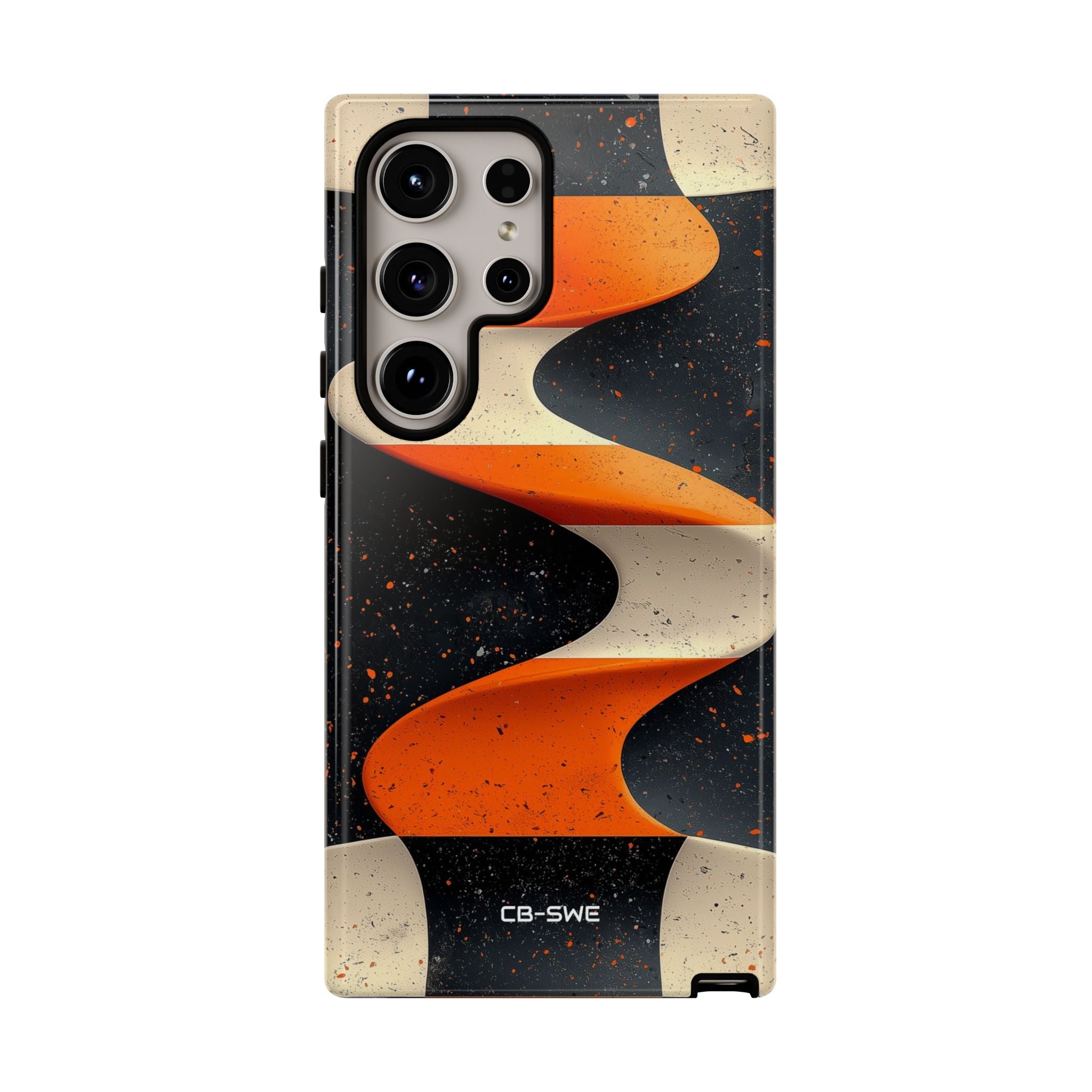 Orange Waves Flow - Samsung Case