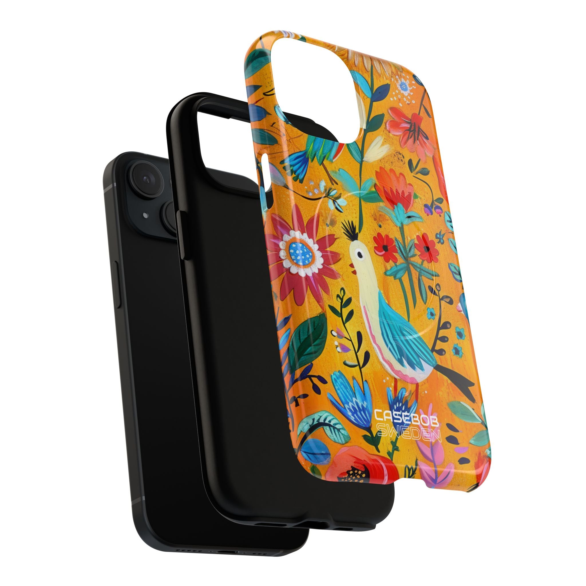 Giardino di Uccelli Fantasiosi iPhone 15 - Tough+