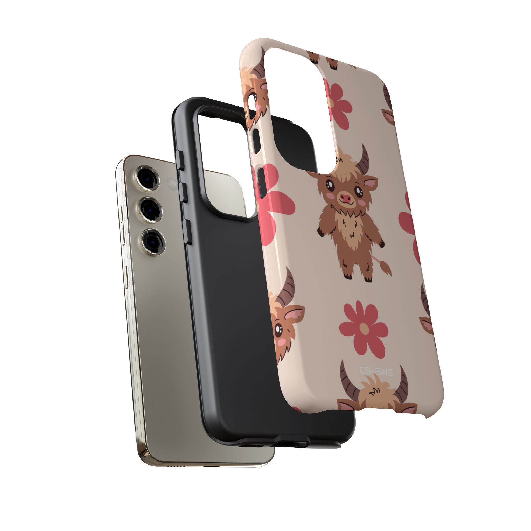 Cute Cattle & Flowers - Samsung Case