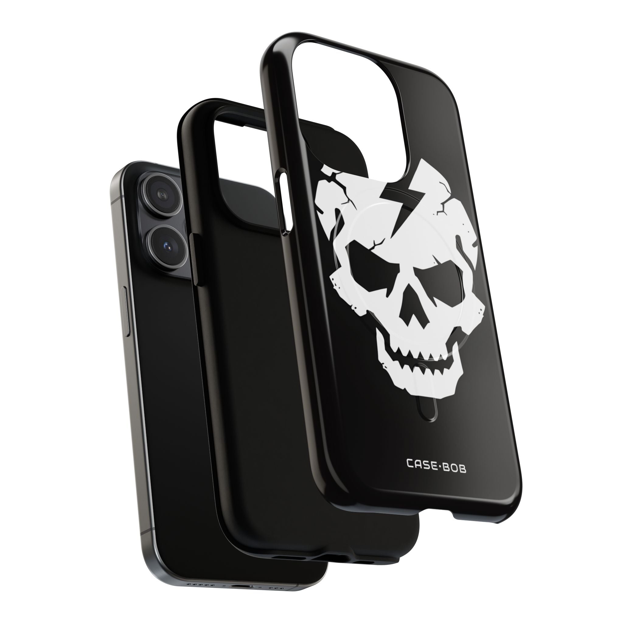 Lightning Skull iPhone 15 Pro Case - Tough+