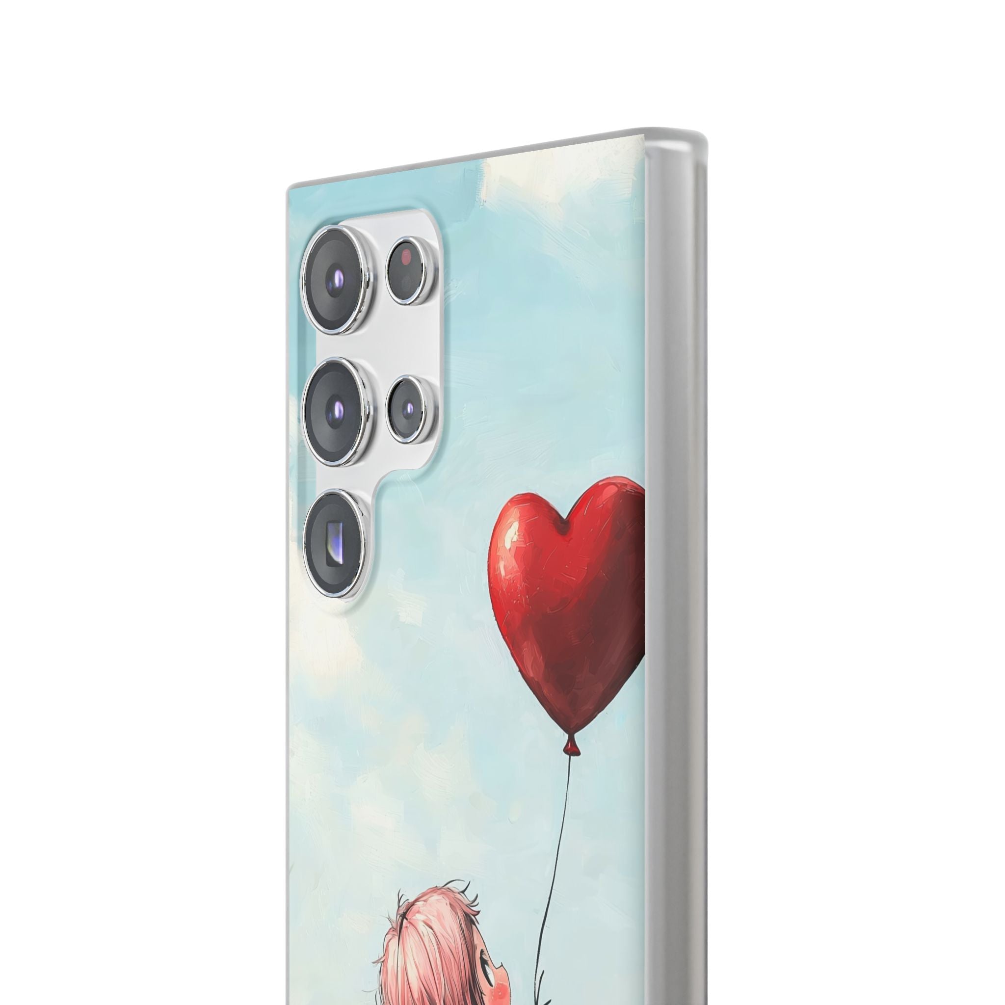 Heart Balloon Glow Samsung S23 Ultra Case - Soft