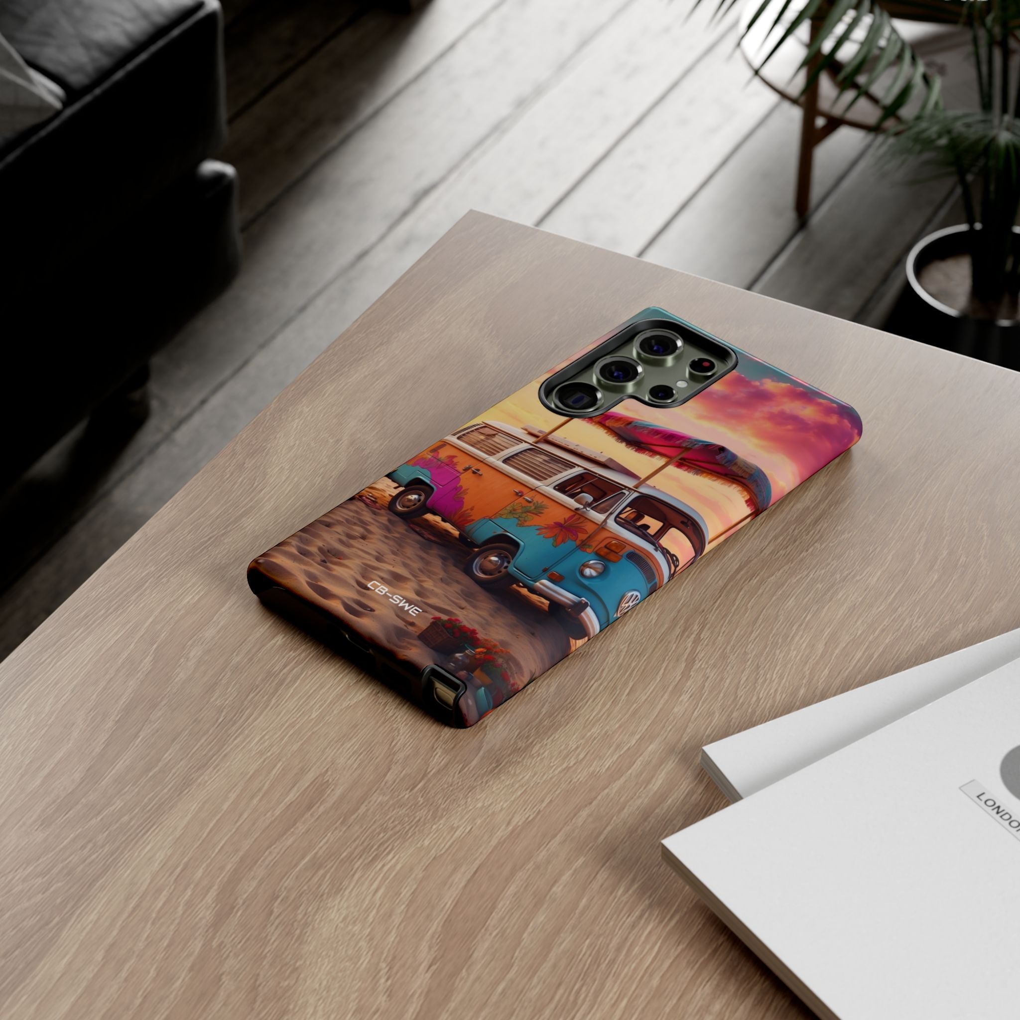 **Van Rests at Shore** - Samsung Case