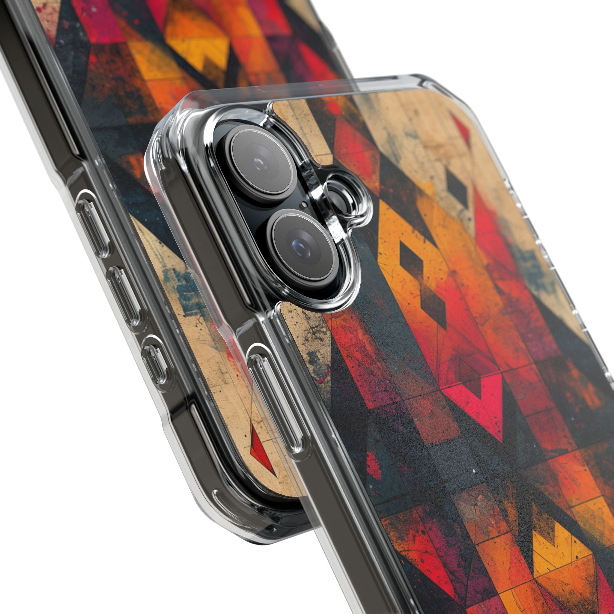Fiery Symmetry Fusion iPhone 16 - Impact Clear+