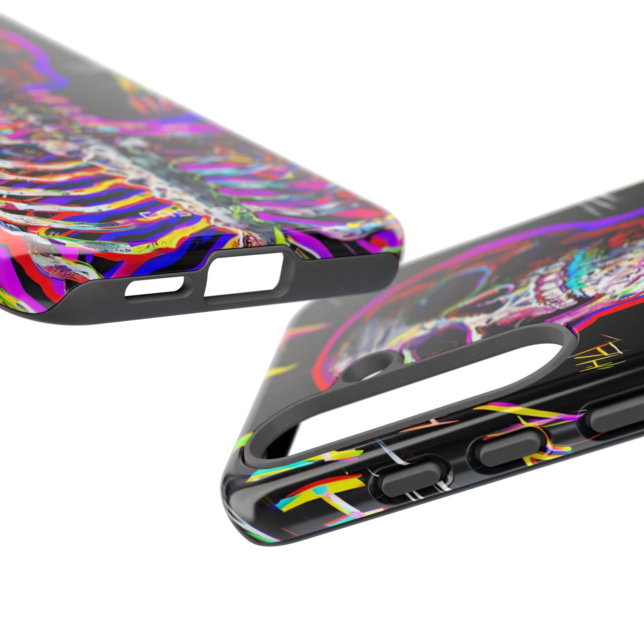 Neon Skeleton Laugh Samsung S25 Case - Tough