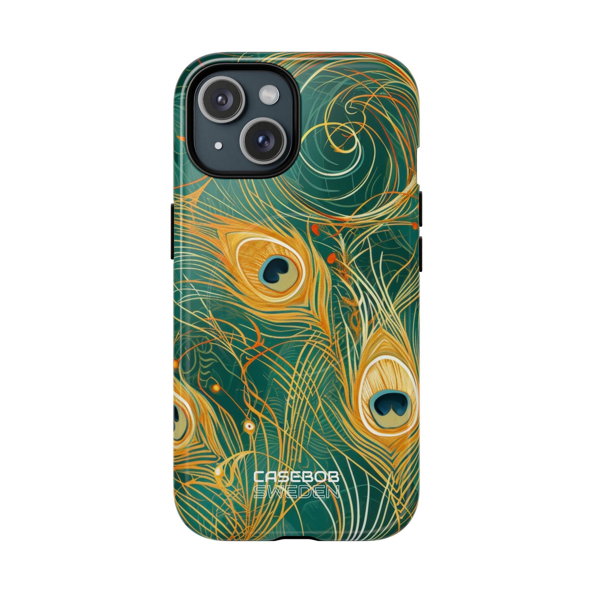 Vibrant Peacock Whirl iPhone 15 - Tough+