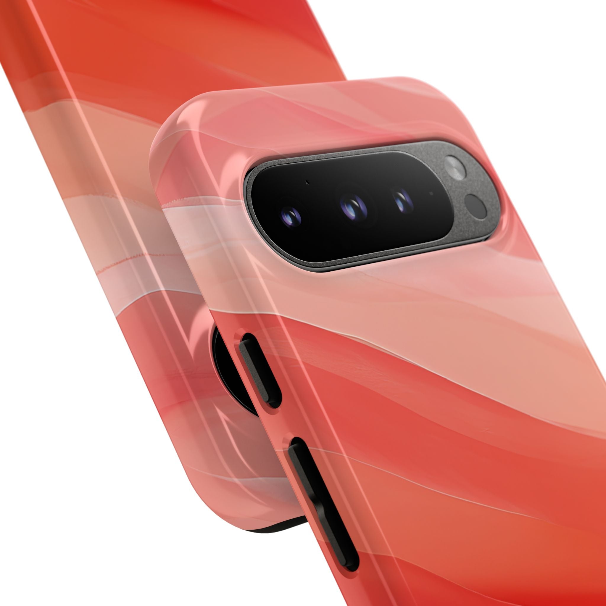 Flowing Coral Waves Google Pixel 9 - Tough