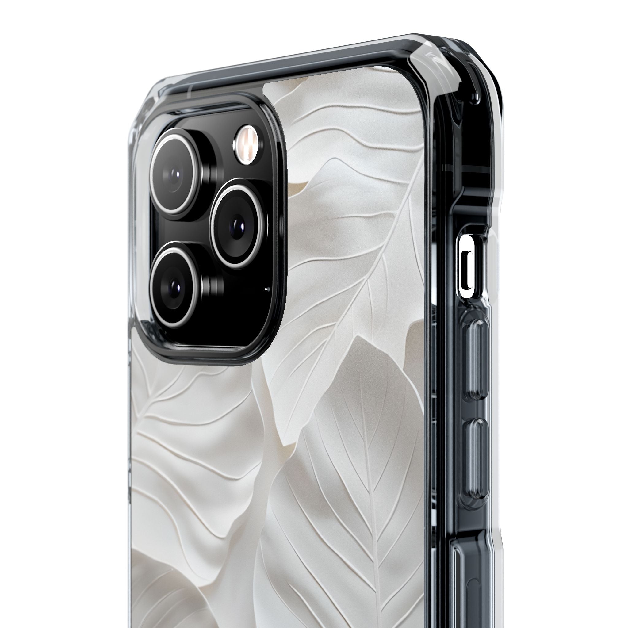 Elegant Leaf Relief iPhone Case - Impact