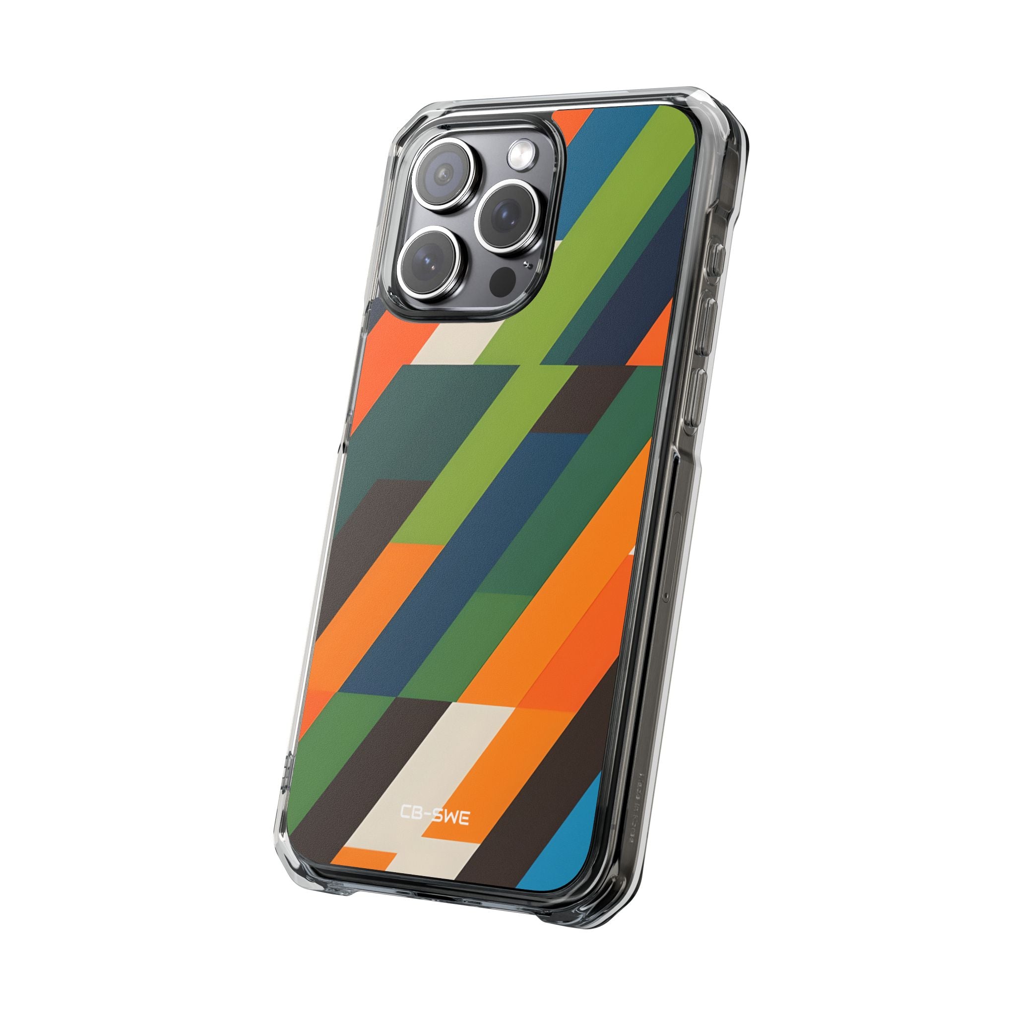 Geometric Color Intersection iPhone Case - Impact
