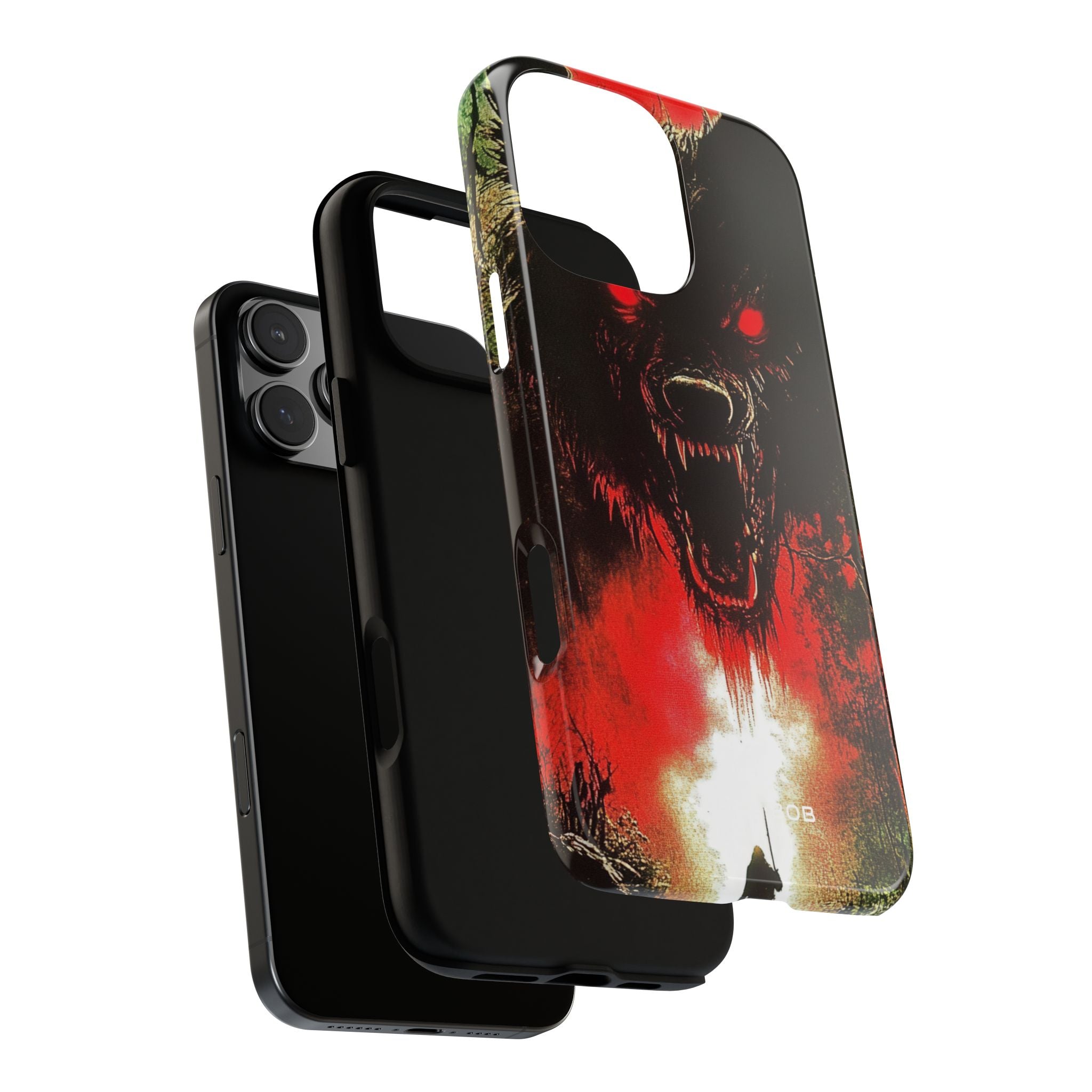 Crimson Wolf iPhone 16 Pro Max Case - Tough