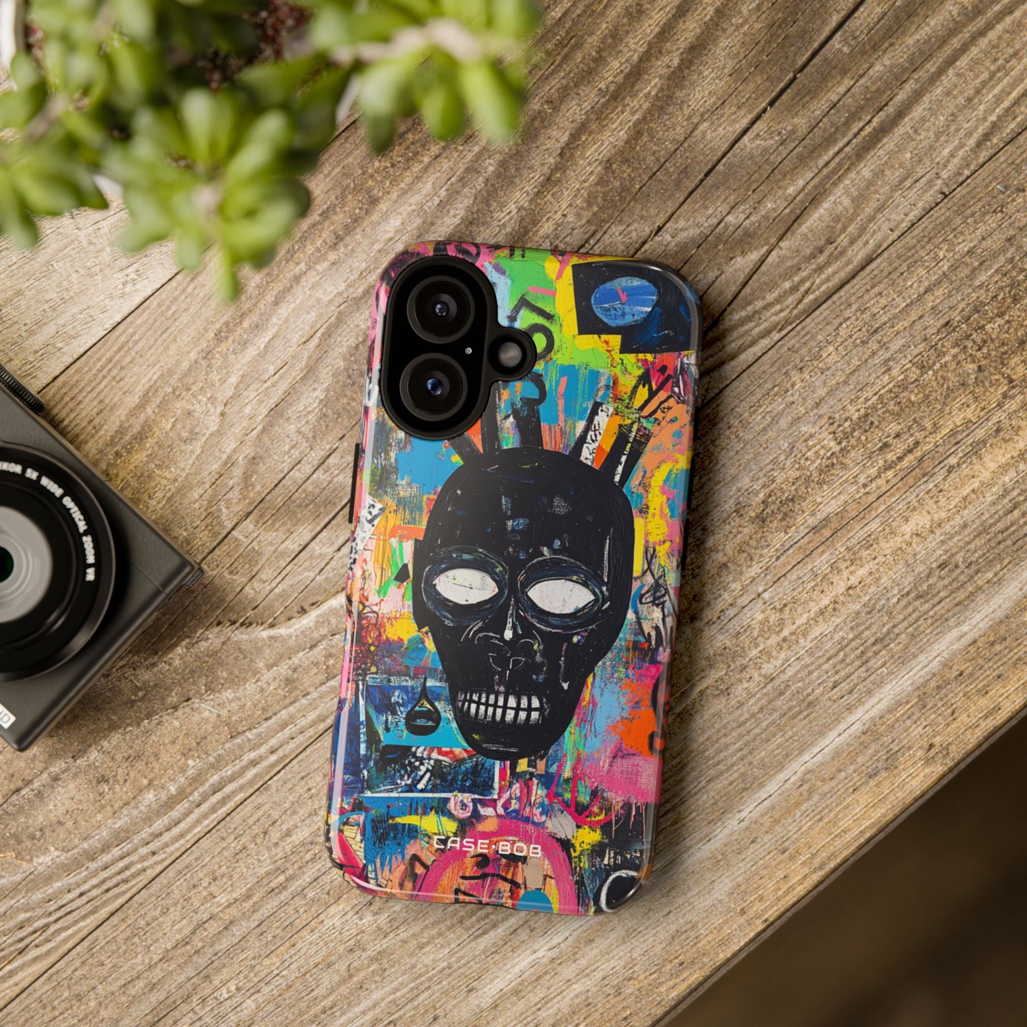 Skull Vortex iPhone 16 Plus Case - Tough