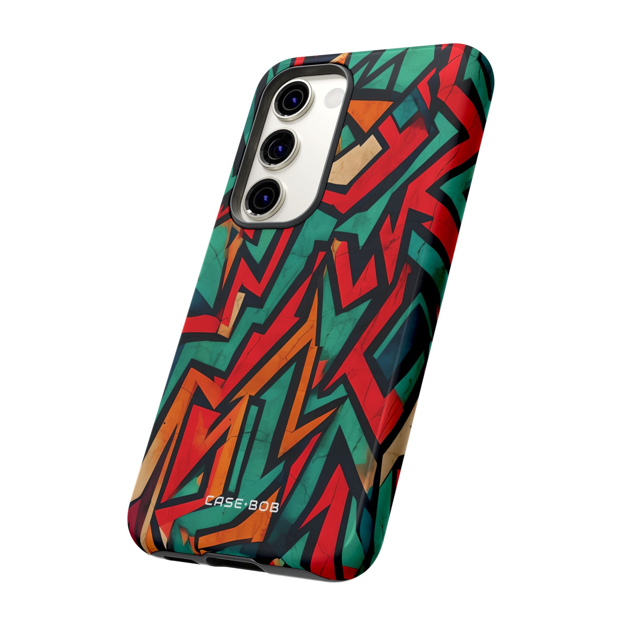 Crimson Zigzag Samsung S23 Case - Tough