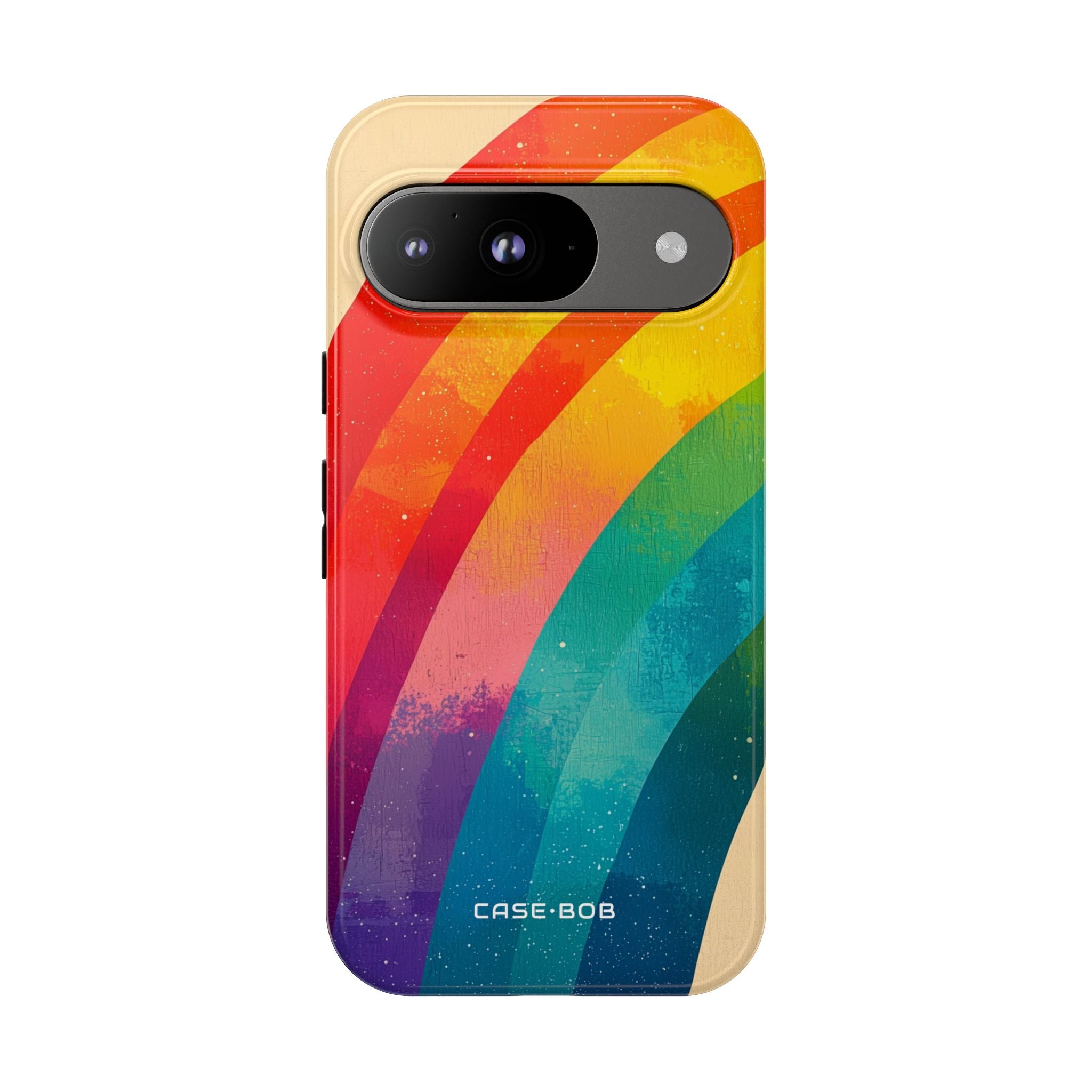 Textured Rainbow Arc Google Pixel 9 Case - Tough