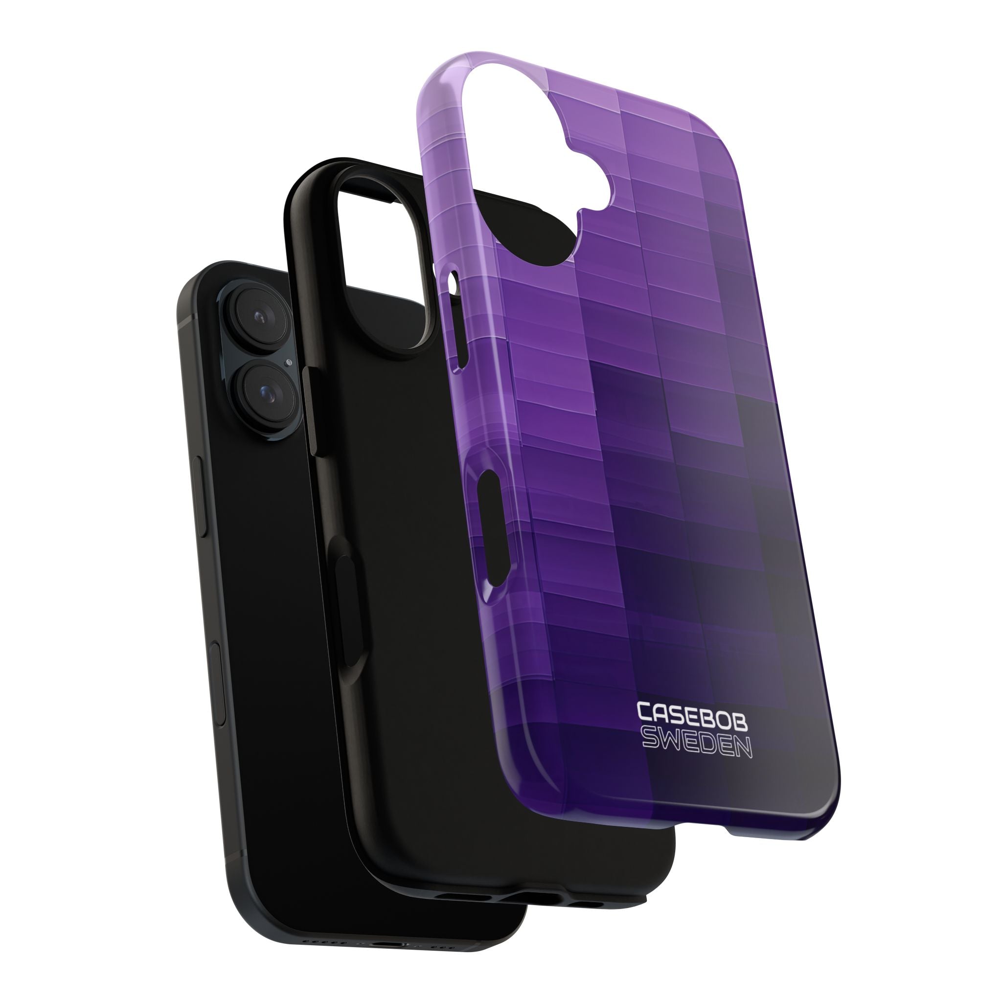 Paarse Horizon Raster iPhone 16 - Tough