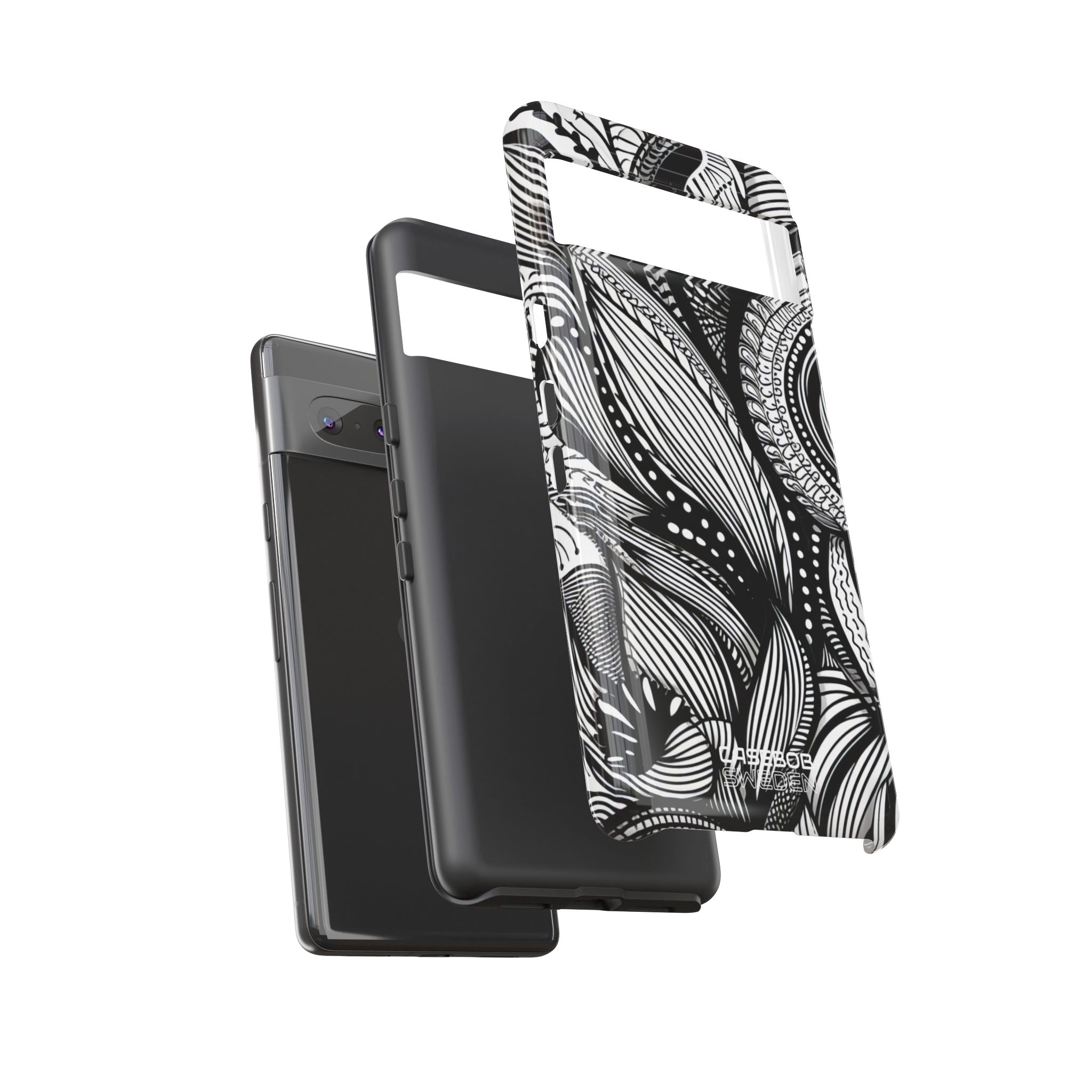 Flowing Ink Lines Google Pixel 7 - Tough