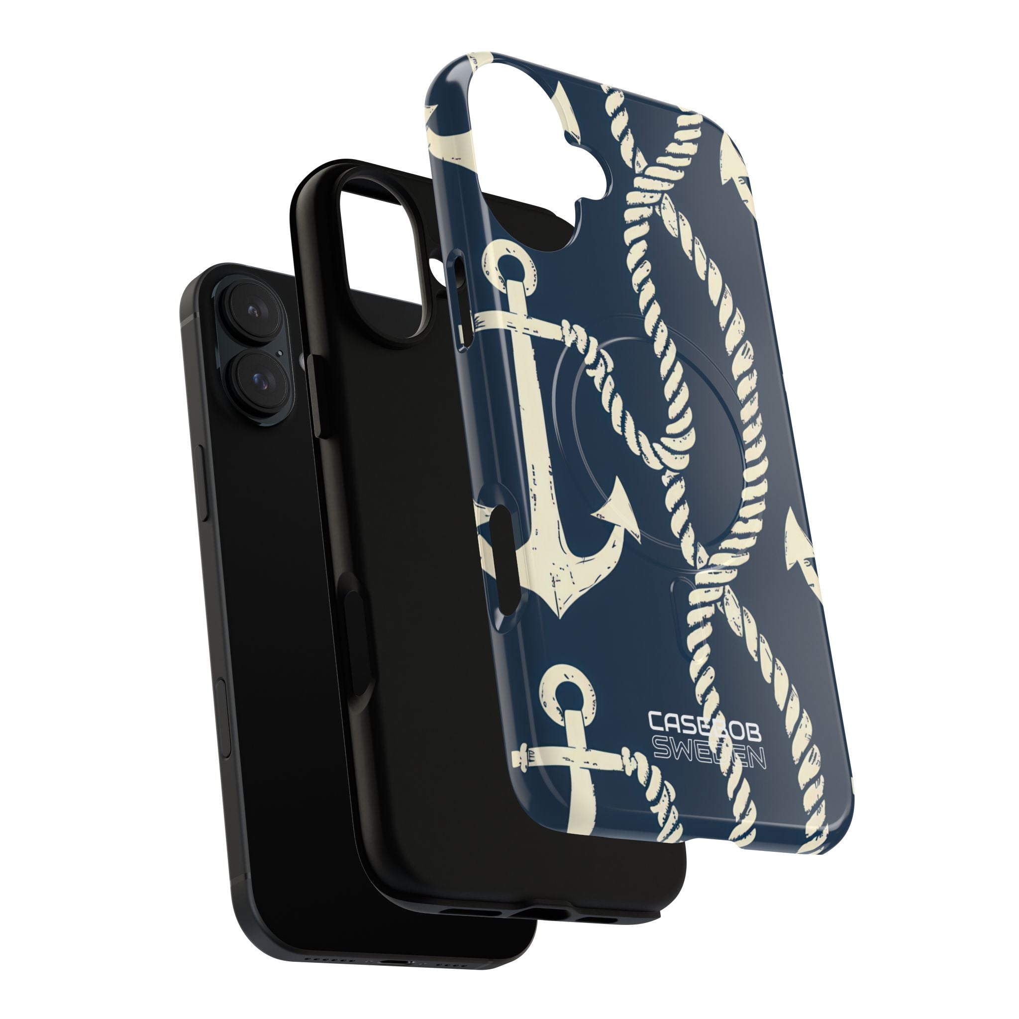 Nautical Anchors Rope iPhone 16 - Tough+