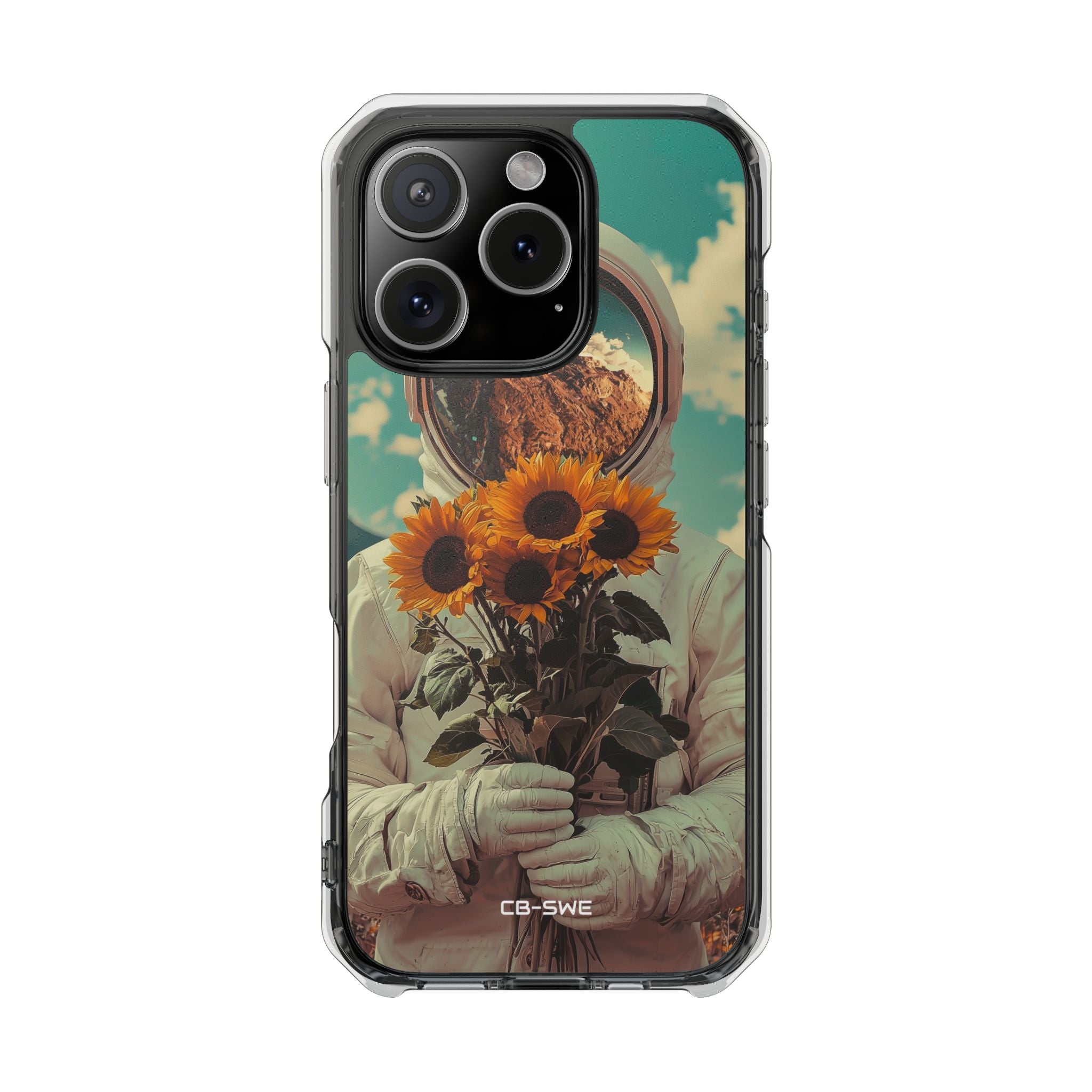 Sunflower Spacesuit Shine iPhone Case - Impact