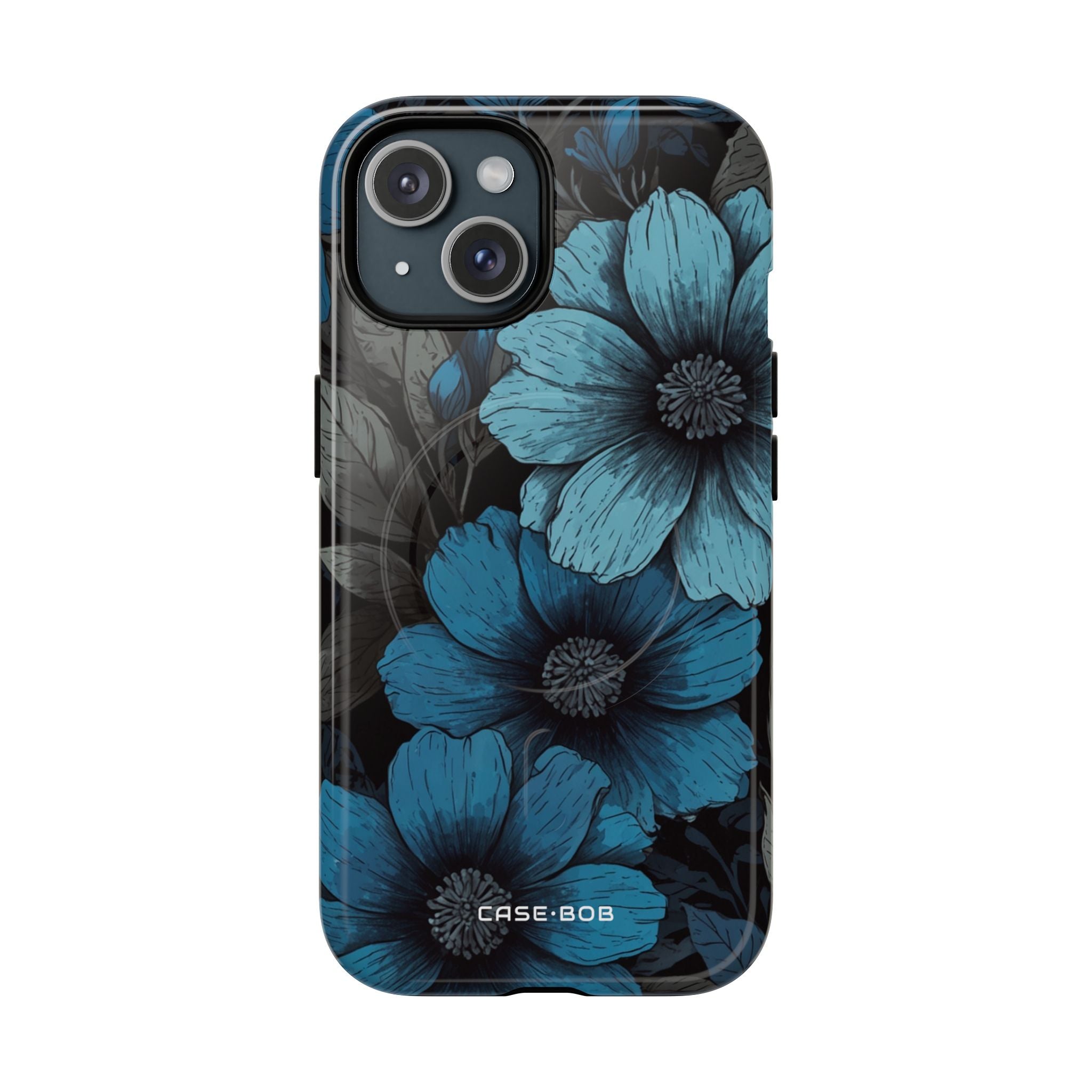 Blue Petal Radiance iPhone 15 Case - Tough+