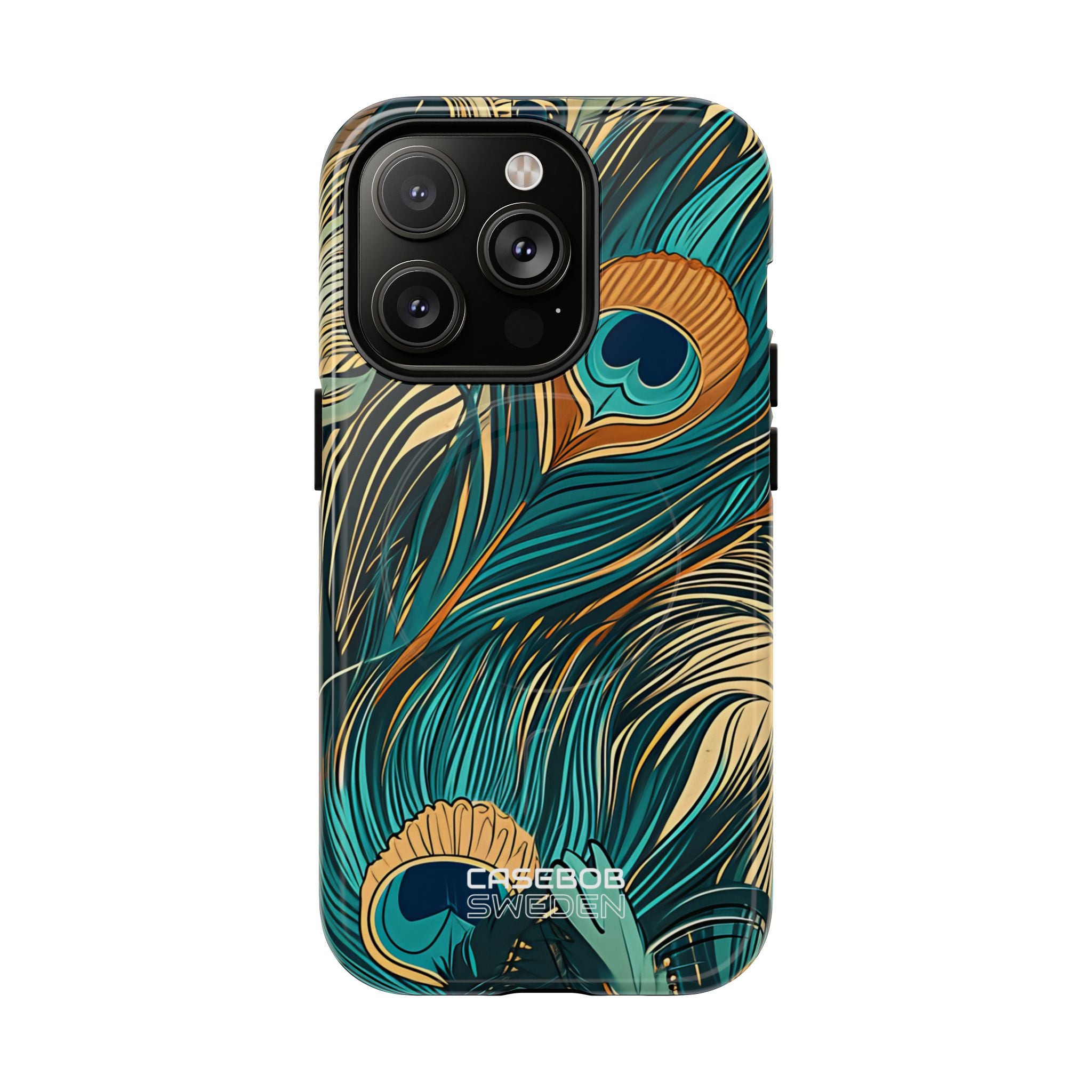 Peacock Feather Whirl iPhone 14 - Tough+
