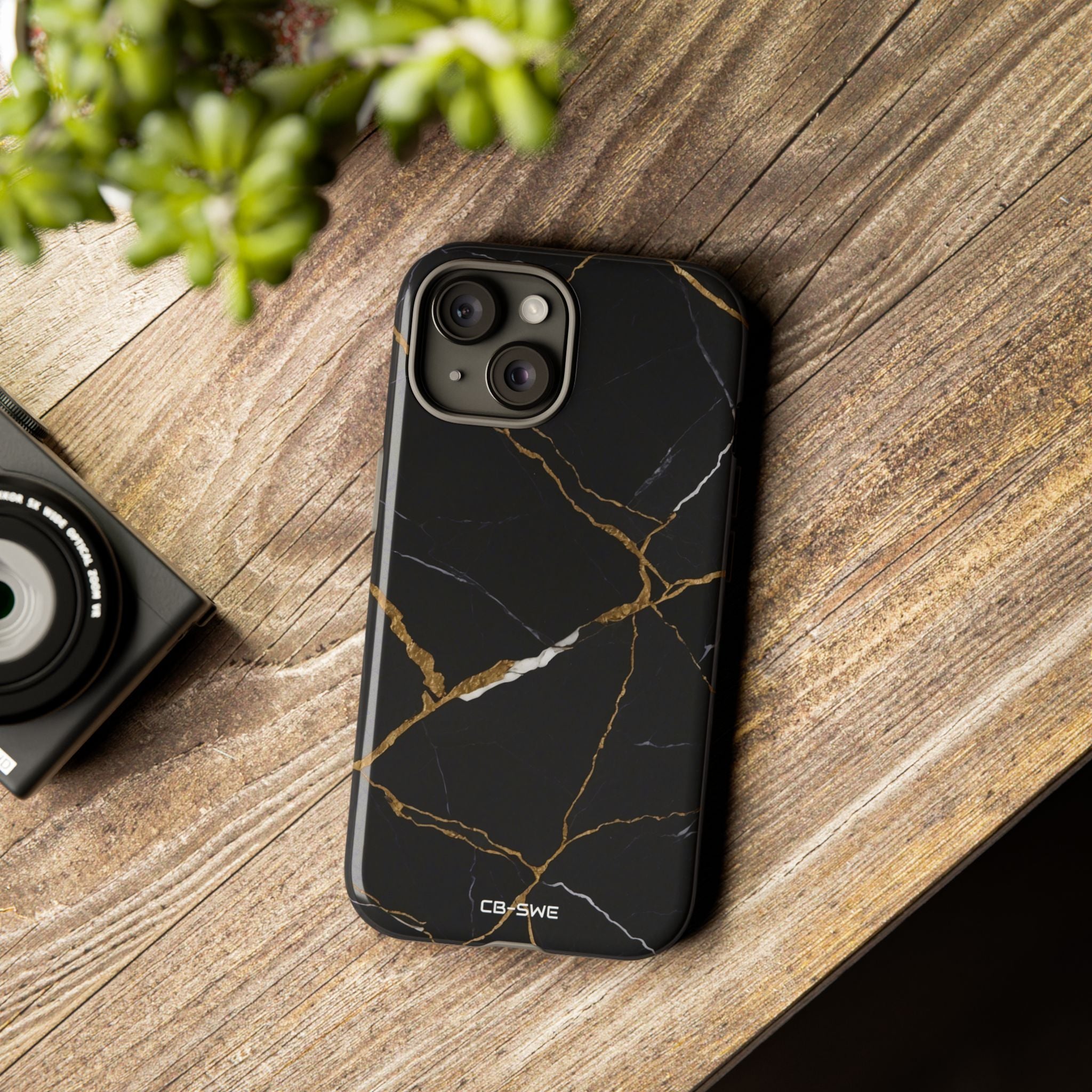 Golden Veins Emerge - iPhone Case