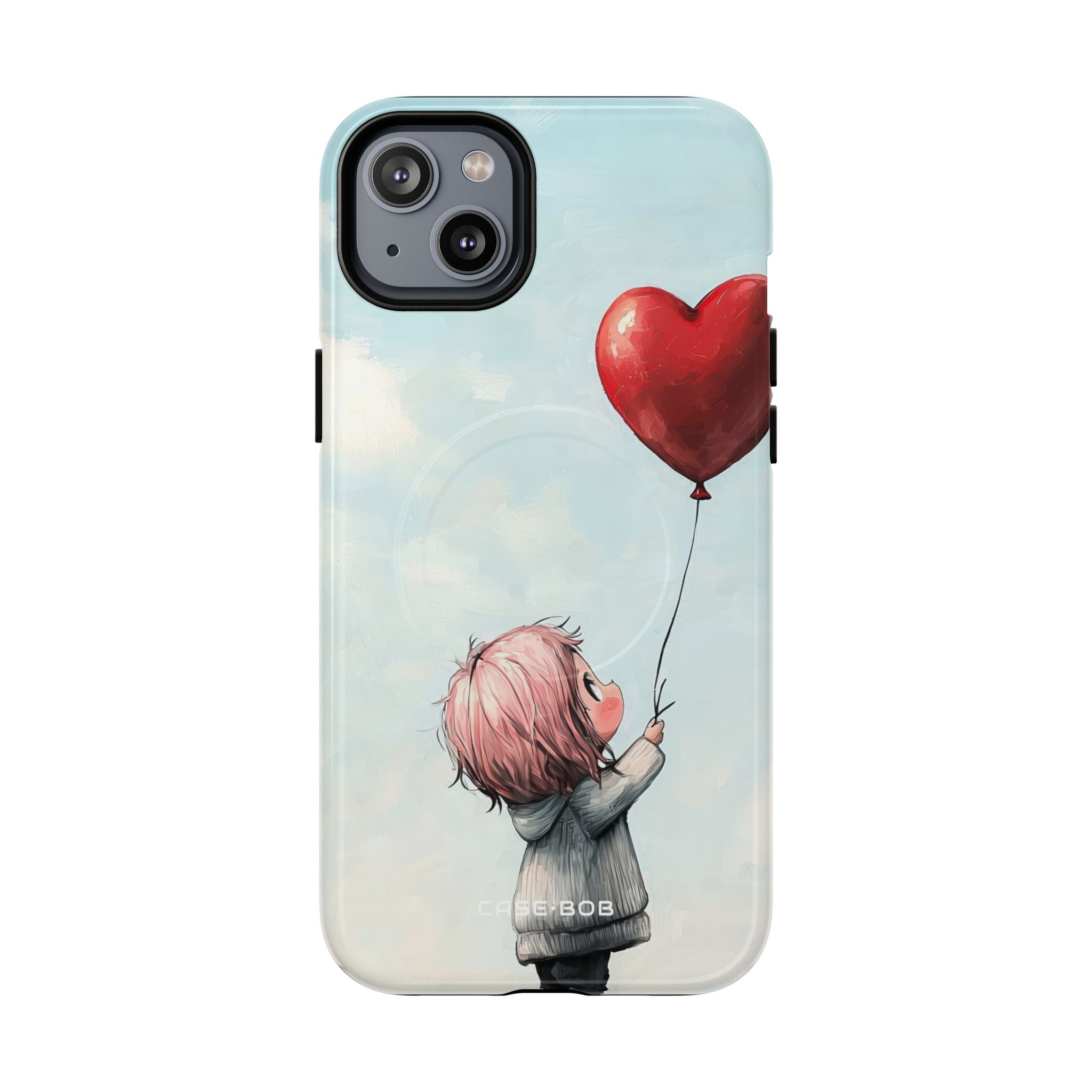 Heart Balloon Glow iPhone 14 Plus Case - Tough+