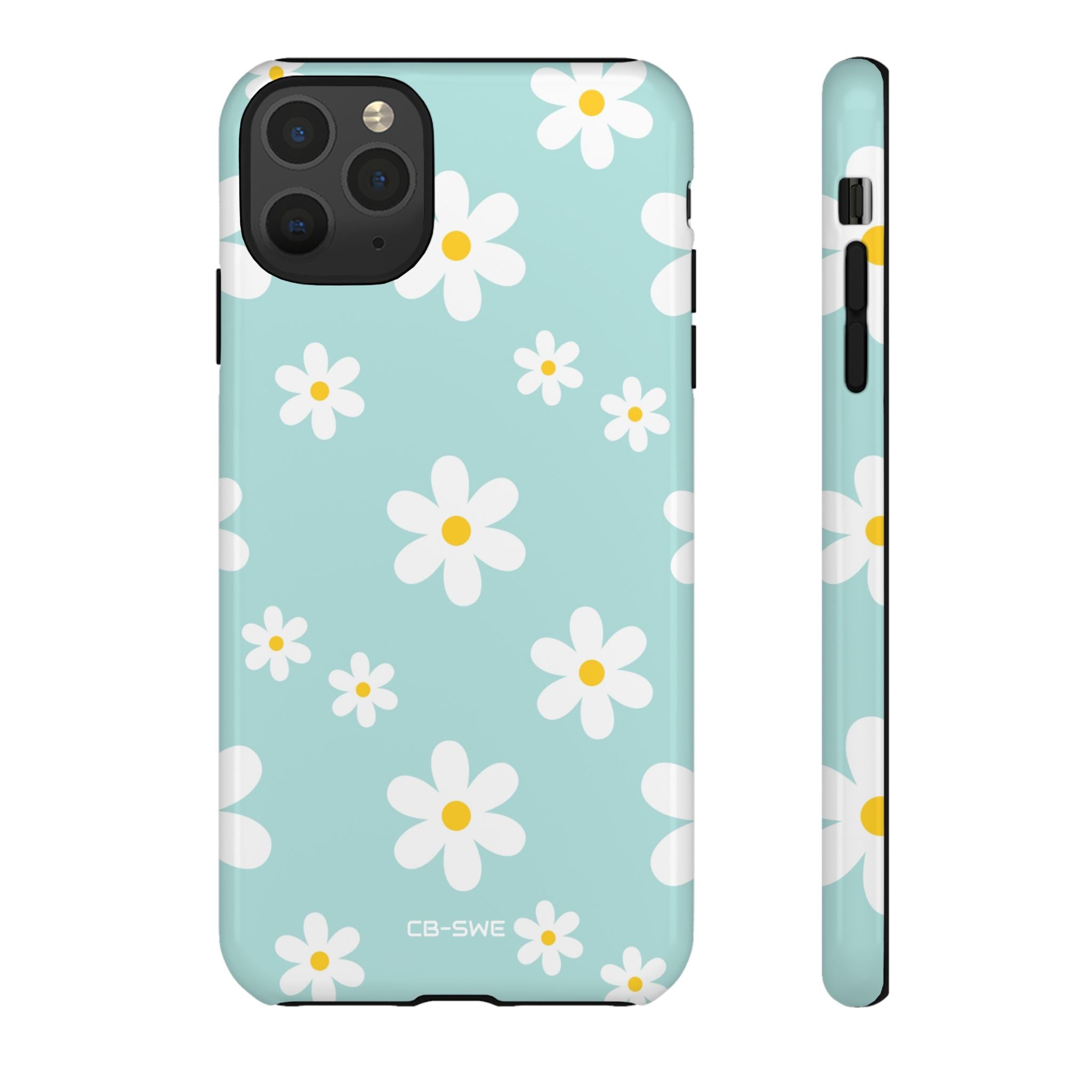 Daisies On Blue - iPhone Case