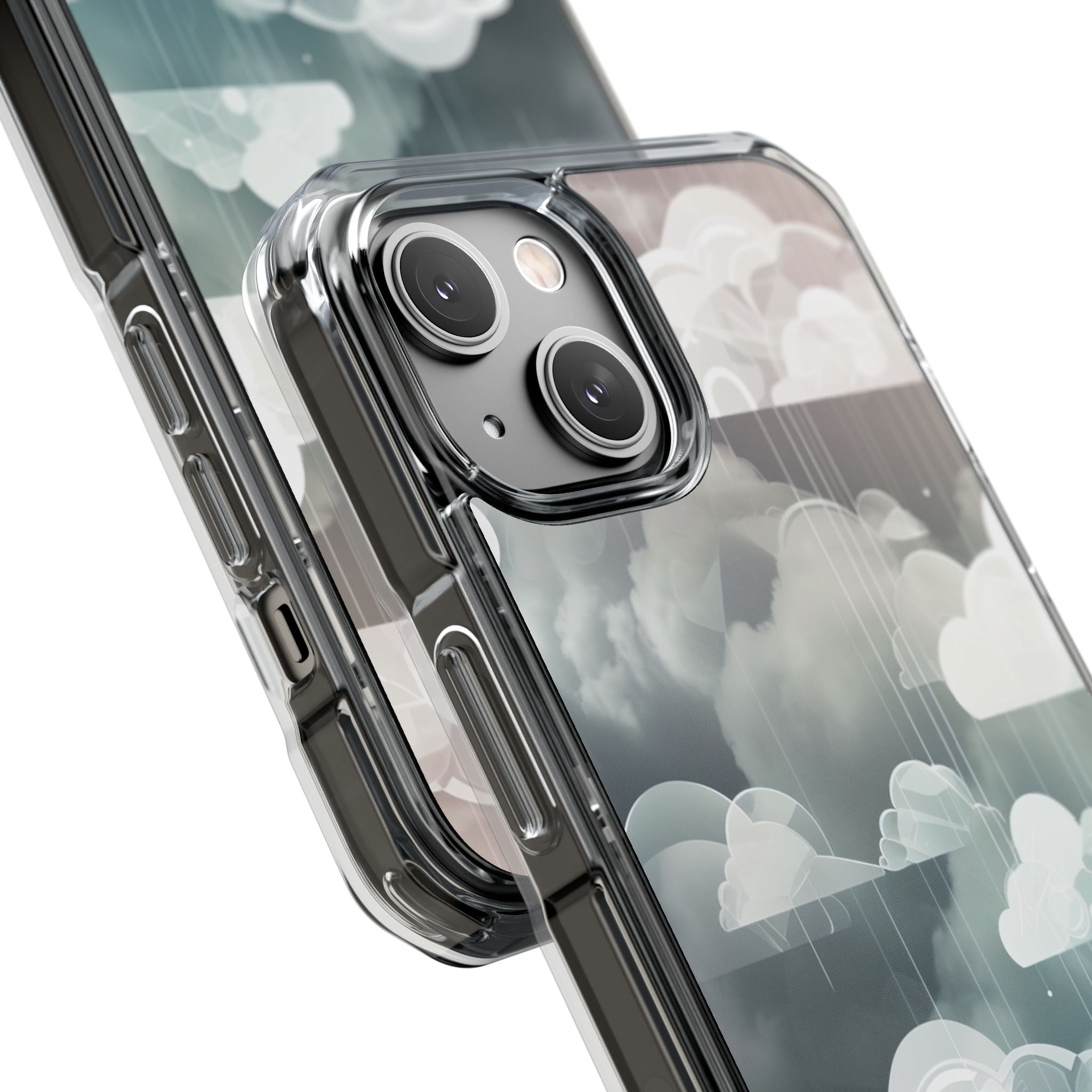 Silver Dream Clouds iPhone 14 - Impact Clear+