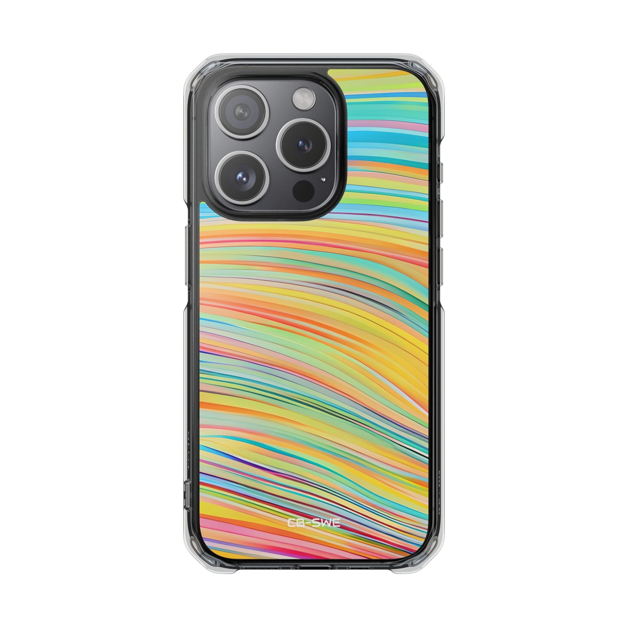 Vibrant Rhythmic Waves iPhone Case - Impact