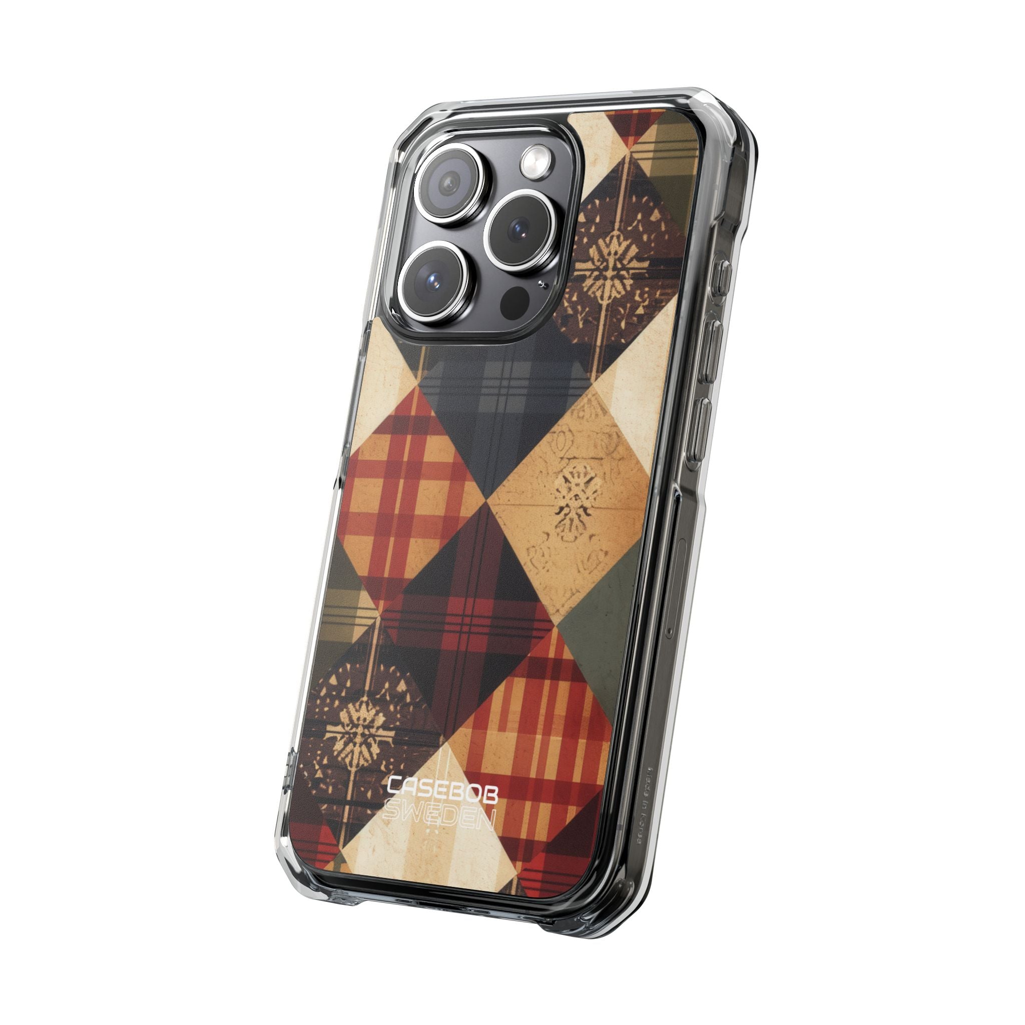 Rustic Quilt Charm iPhone 15 - Impact Clear+