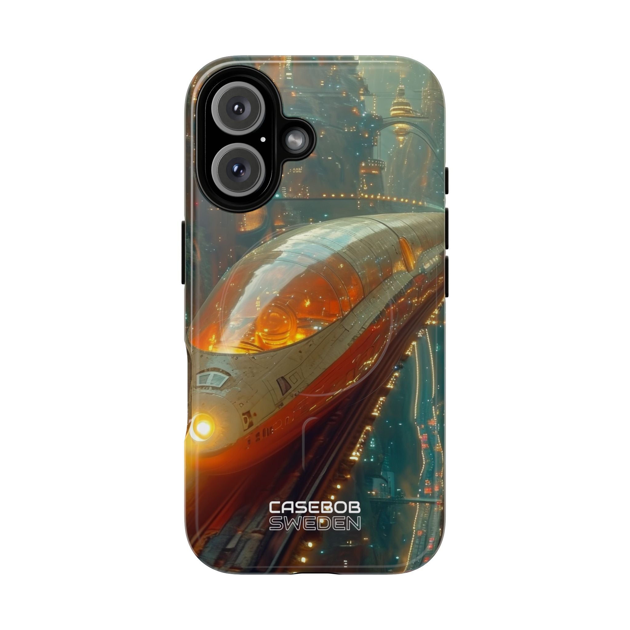 Futuristic Train Odyssey iPhone 16 - Tough+