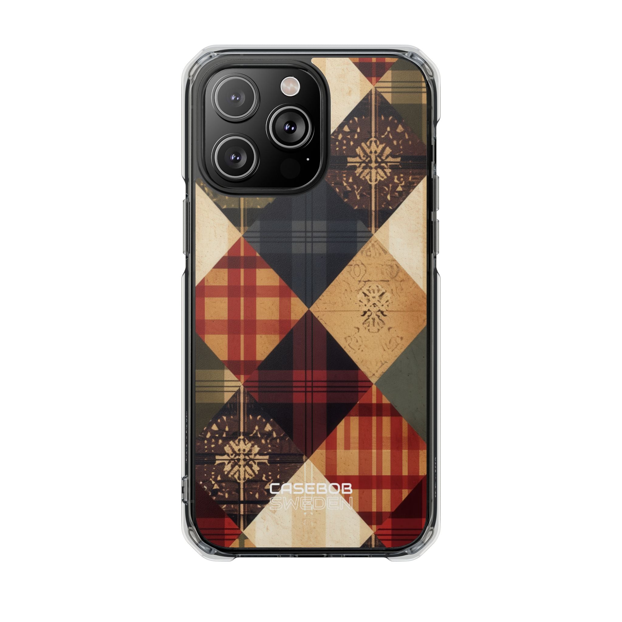 Rustic Quilt Charm iPhone 14 - Impact Clear+