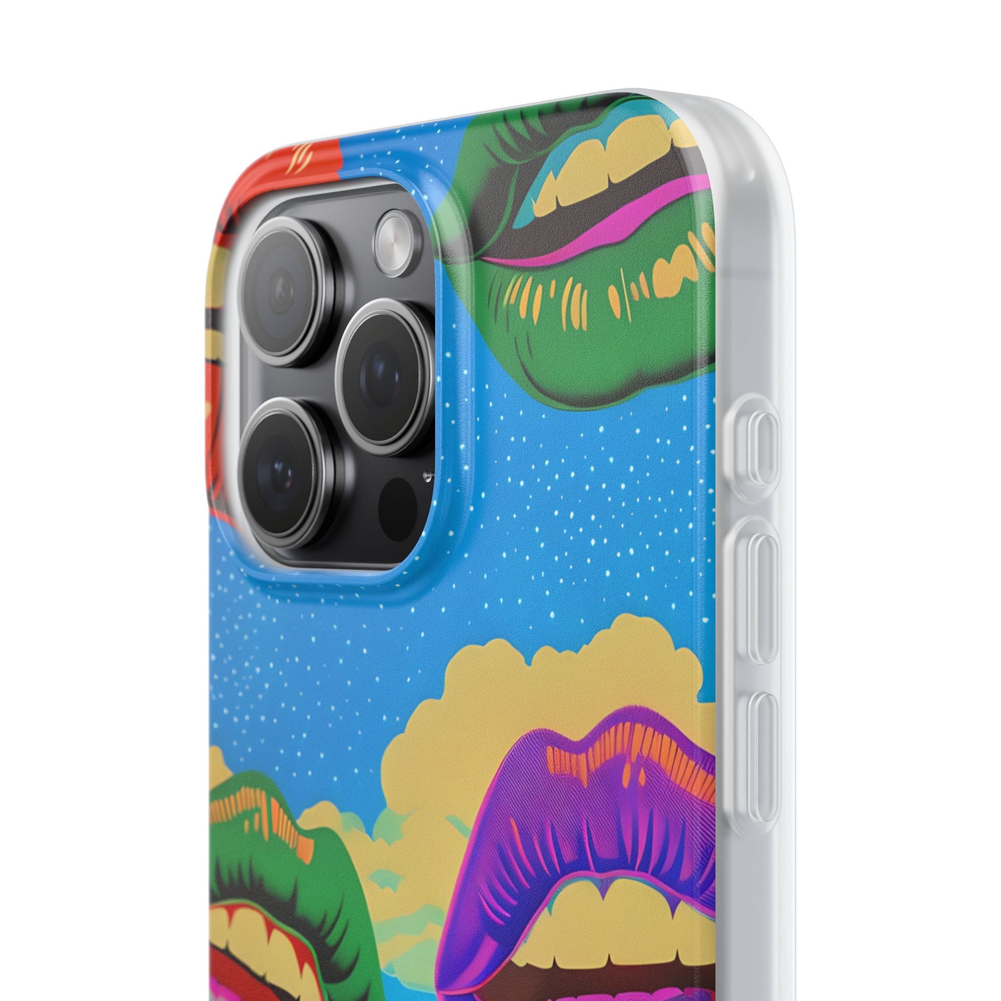 Colorful Lipscape iPhone 15 Pro Max Case - Soft