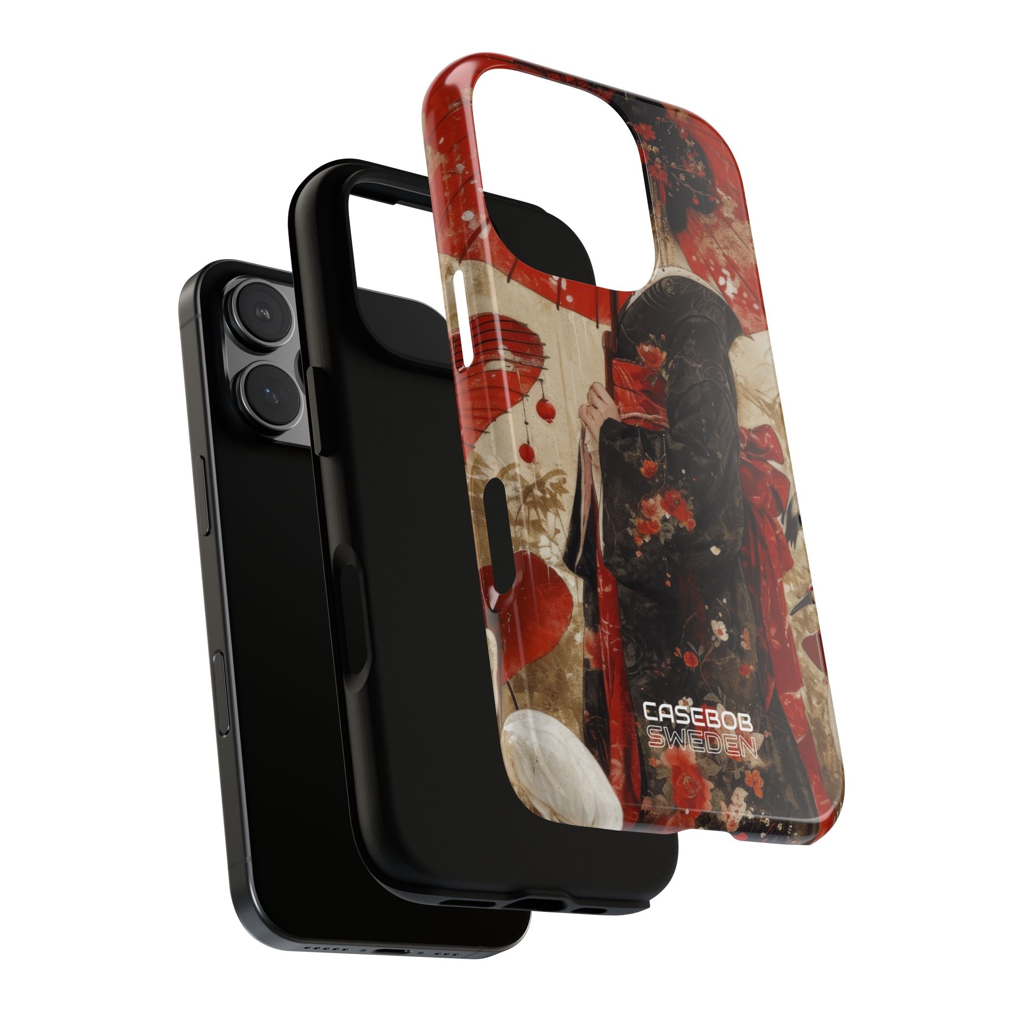 Scarlet Crane Dreams iPhone 16 - Tough