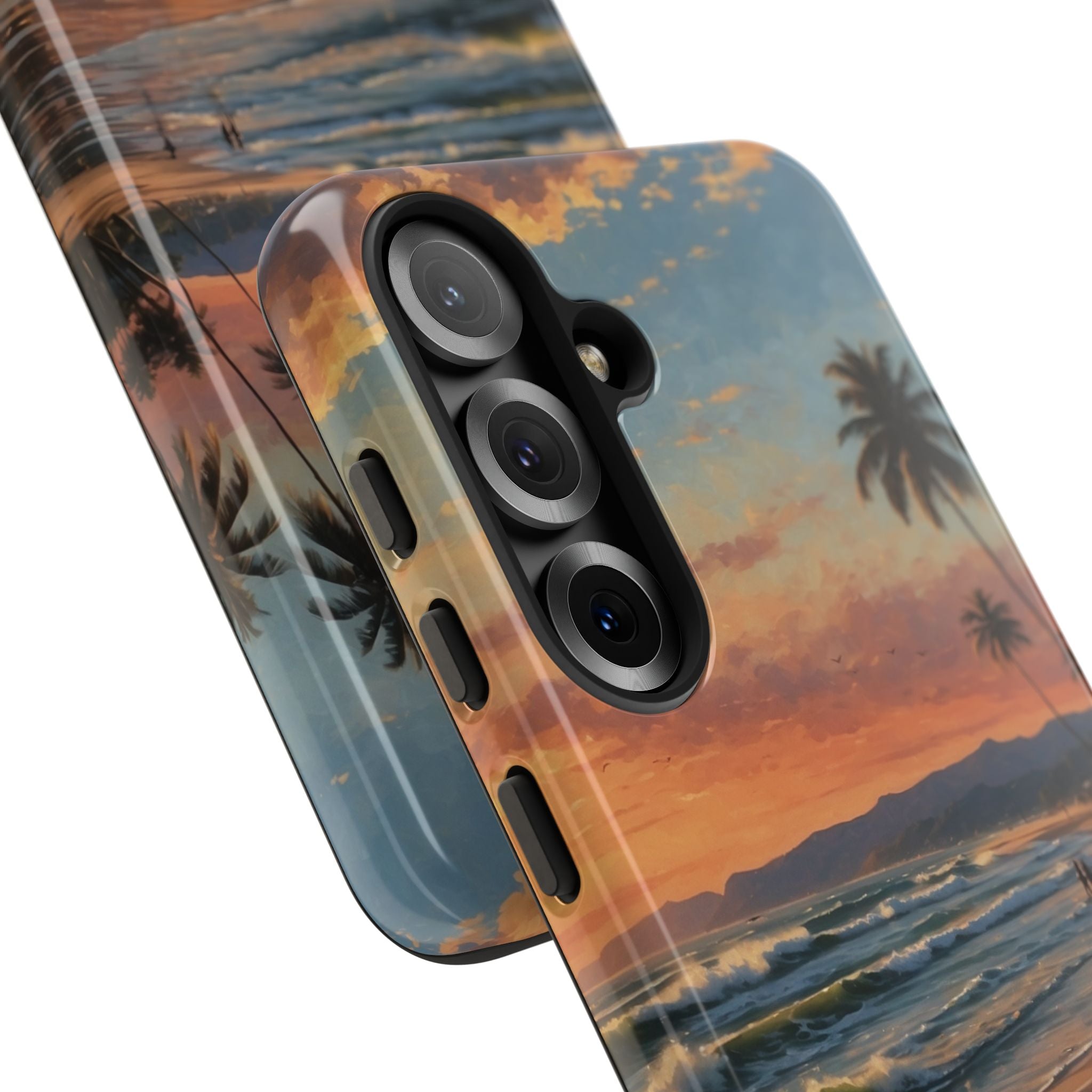 Golden Waves Embrace - Samsung Case